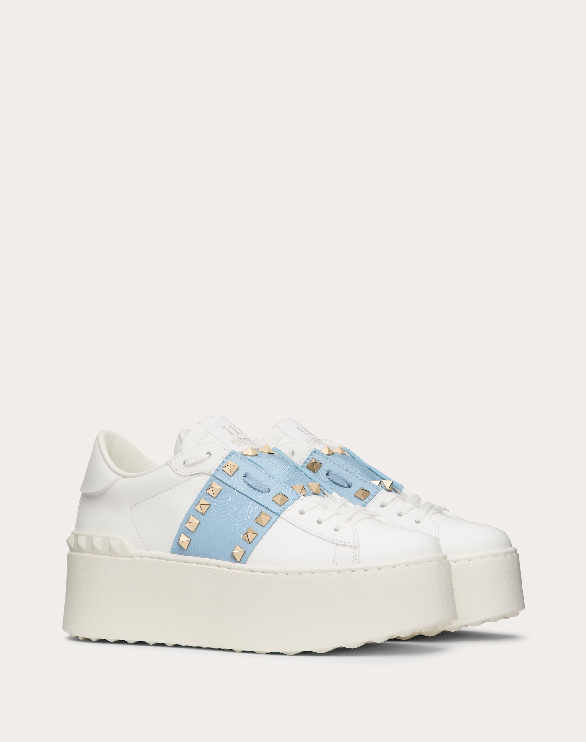 FLATFORM ROCKSTUD UNTITLED SNEAKER IN CALFSKIN WITH NAPLACK BAND - 2