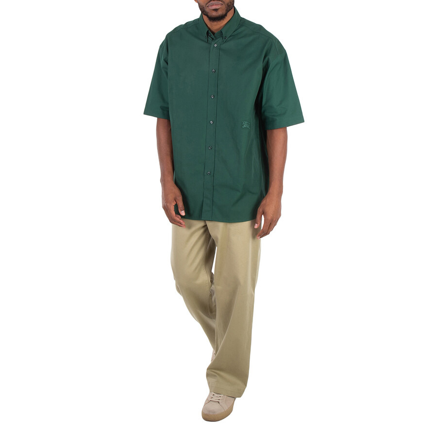 Burberry Cotton Oxford EKD-Logo Embroidered Shirt - 5