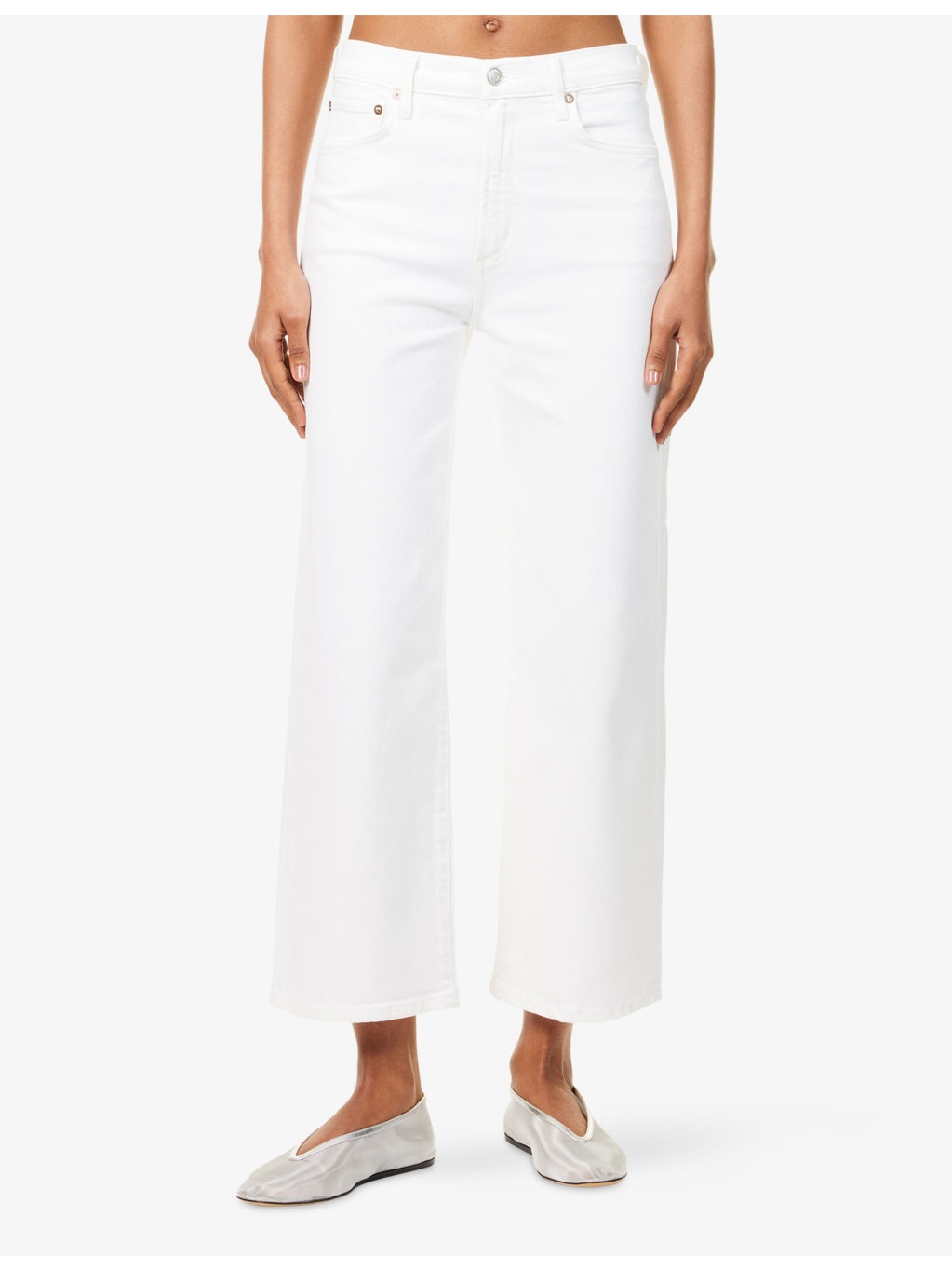 Harper cropped high-rise stretch-denim jeans - 3
