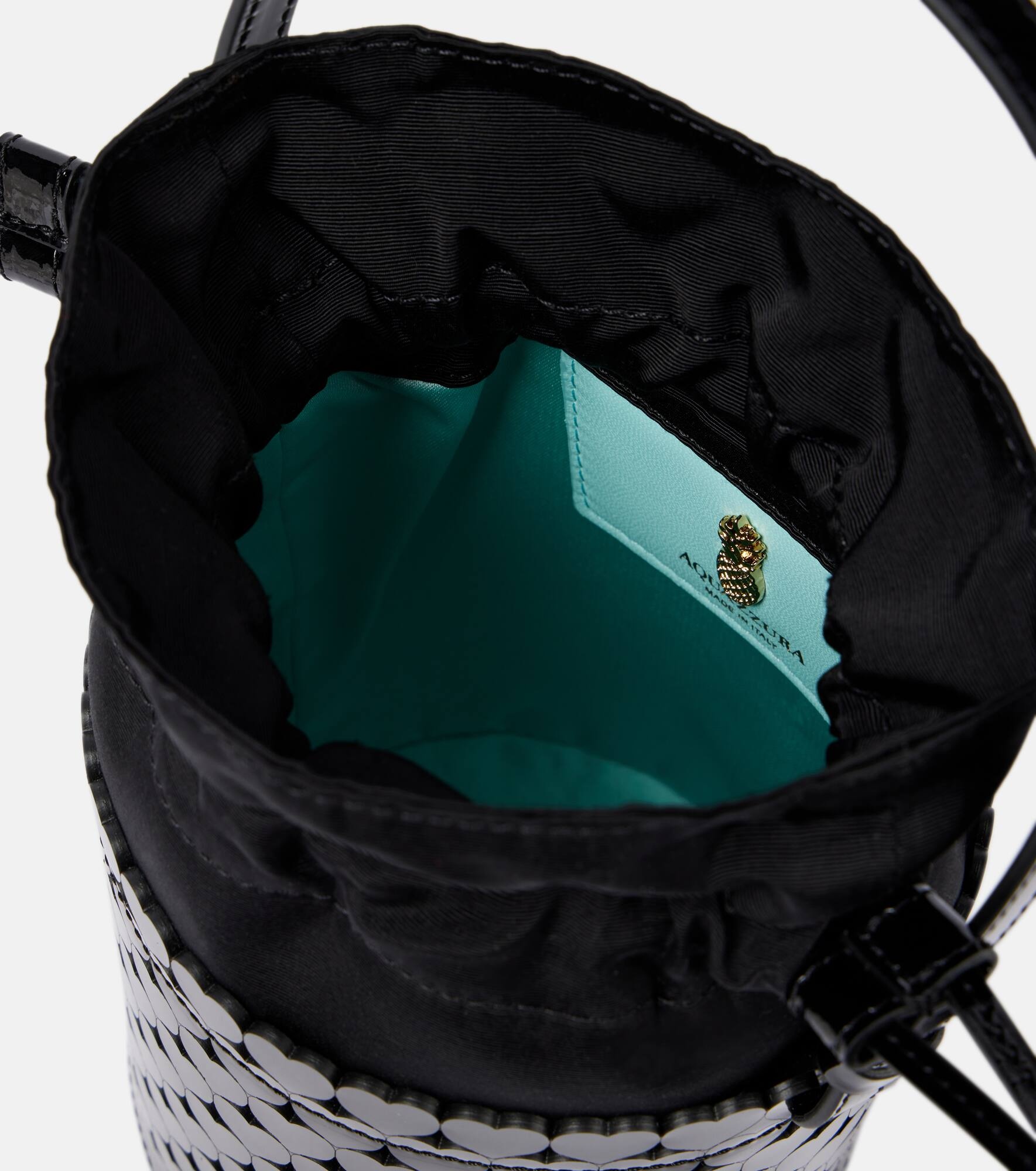 Amorouse leather-trimmed bucket bag - 3