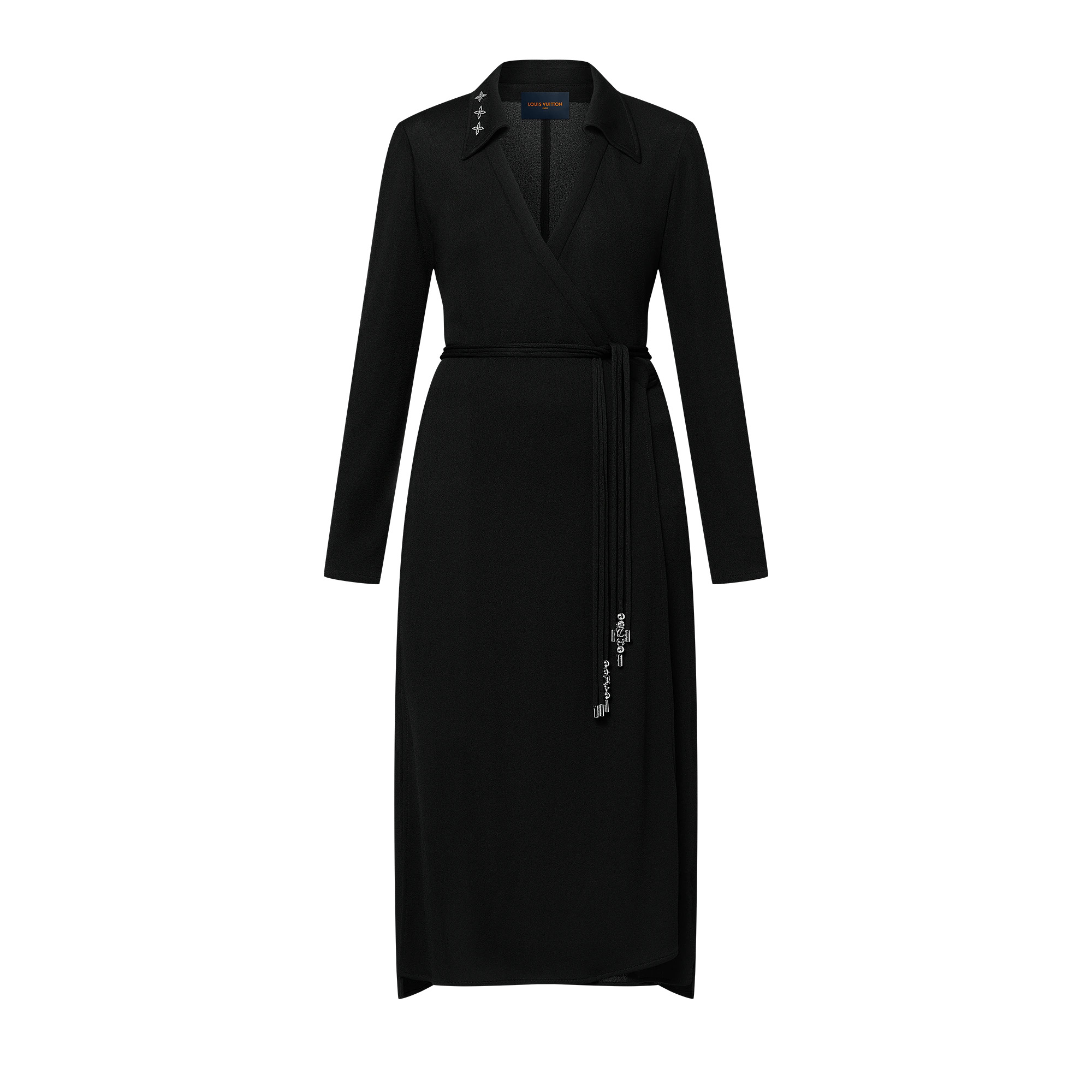 Monogram Accent Wrap Dress - 1