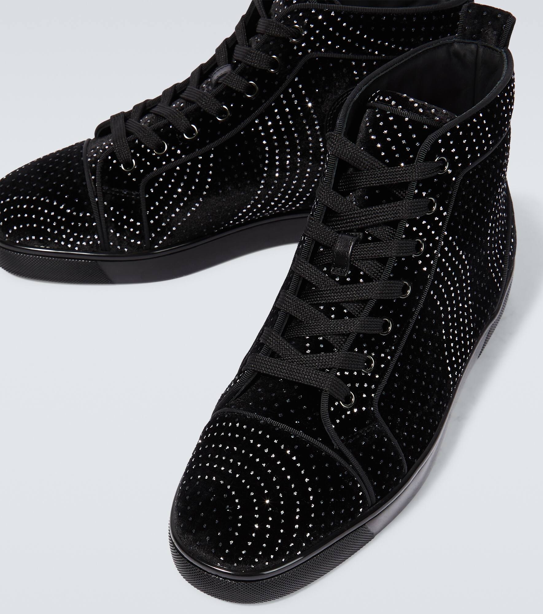 Louis suede embellished sneakers - 3