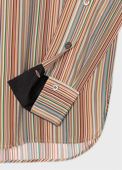 Paul Smith Silk 'Signature Stripe' Button Shirt outlook
