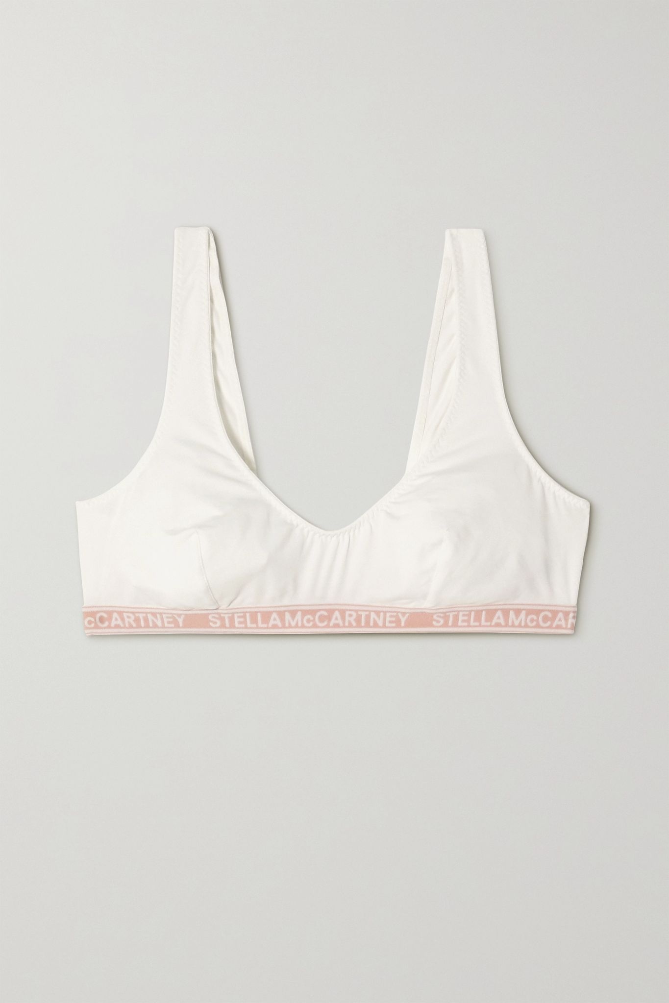 Stretch-cotton soft-cup bra - 1