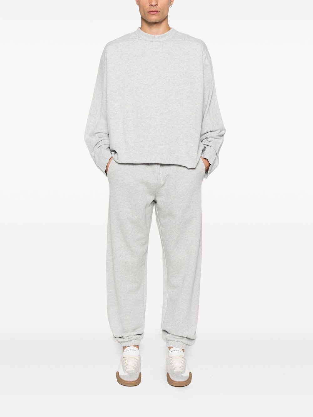 elastic-cuffed cotton sweatpants - 3