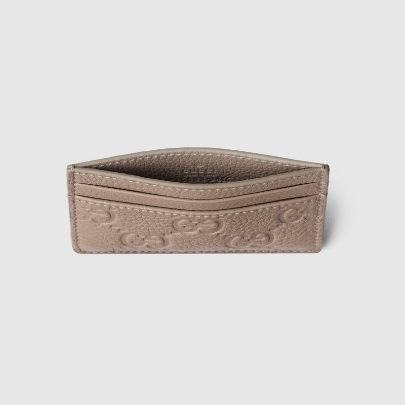 GUCCI GG Emblem card case outlook