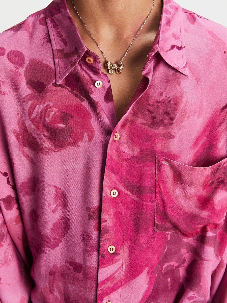 Huge Peonia Twisted Shirt - 5