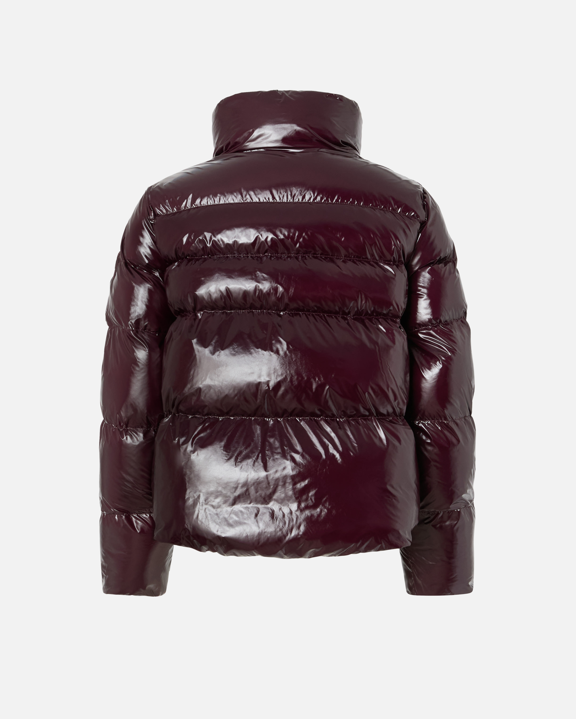 PADDED CRYSTAL NYLON PEA COAT - 2