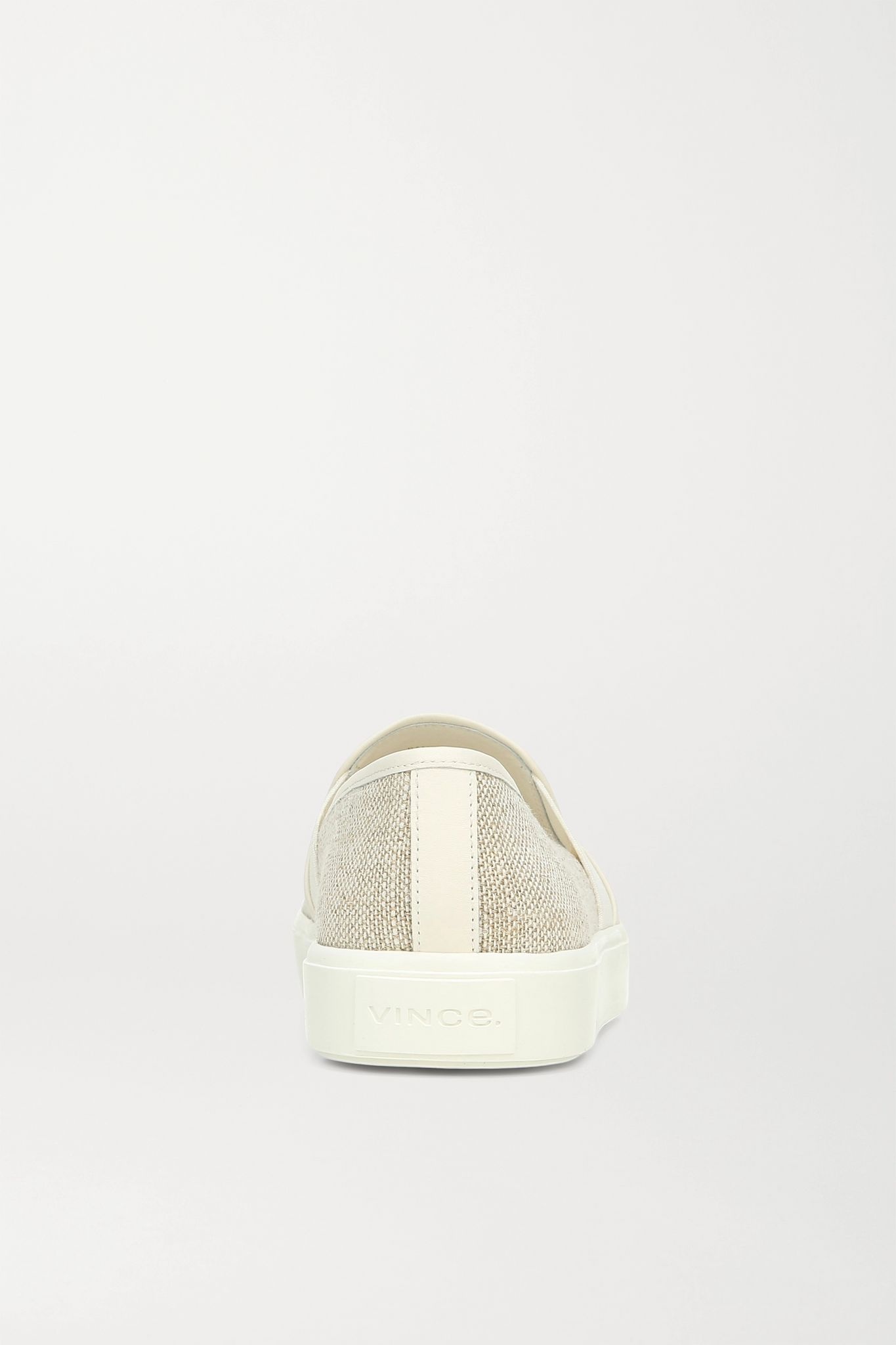 Blair 5 leather-trimmed canvas slip-on sneakers - 4