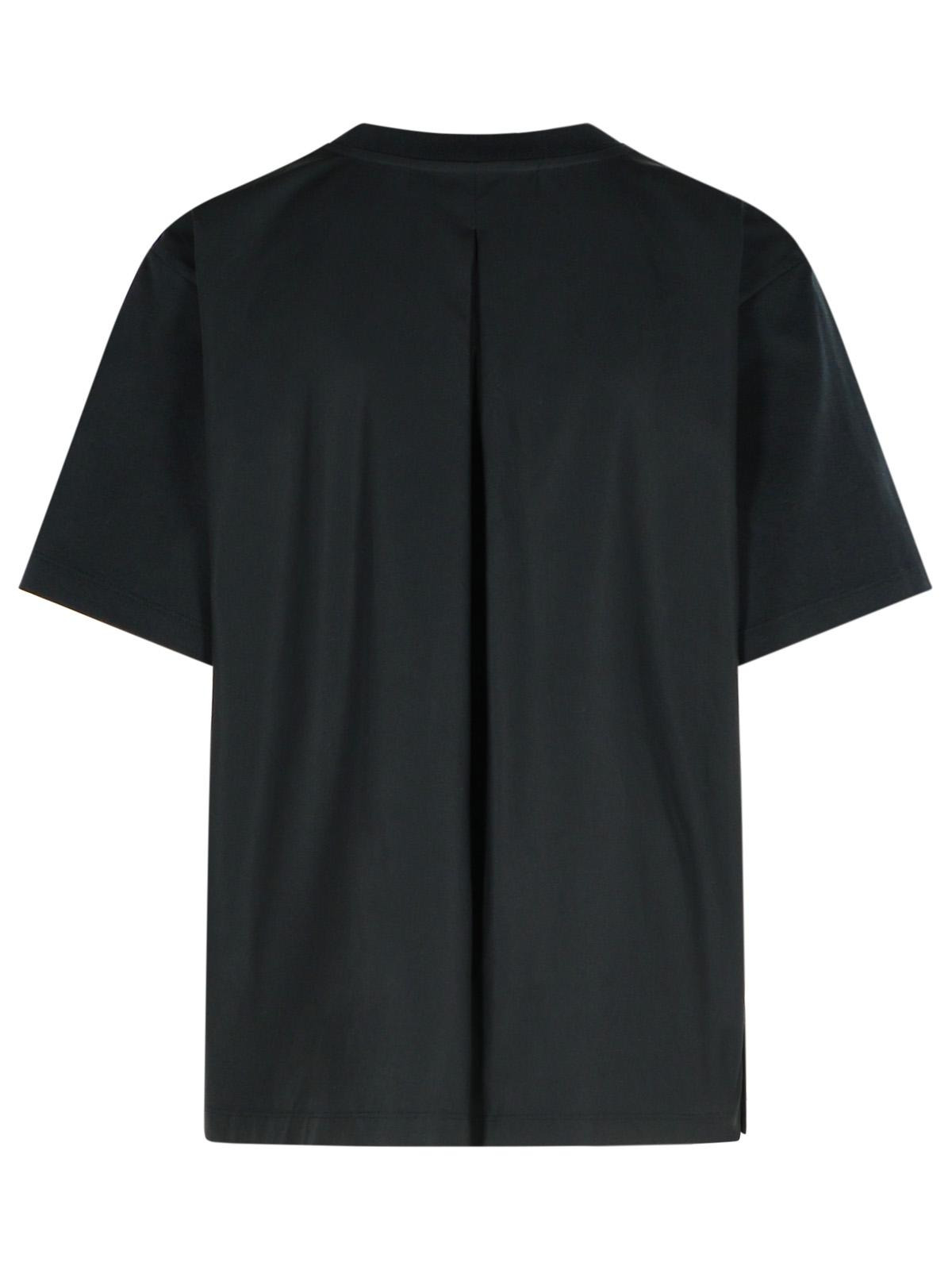 Moncler Black Cotton T-Shirt Women - 3