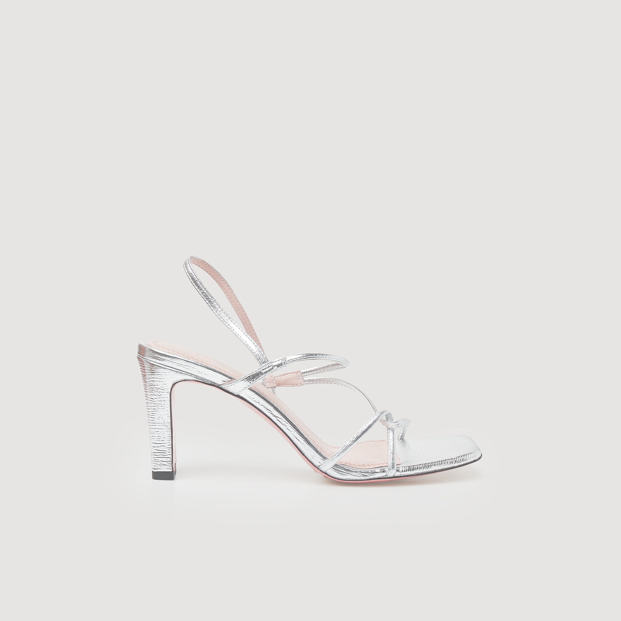 METALLIC LEATHER SANDALS - 2