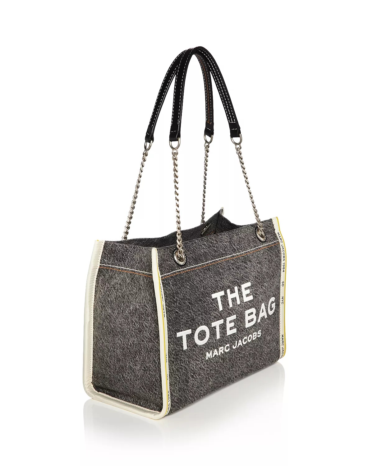 The Denim Chain Medium Tote Bag - 4