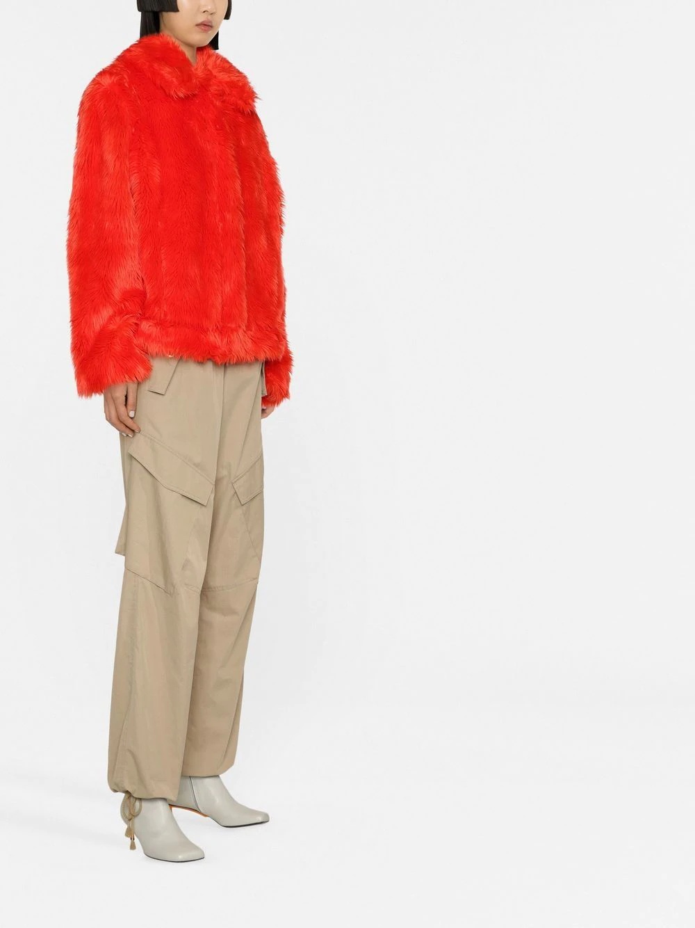 faux-fur jacket - 3