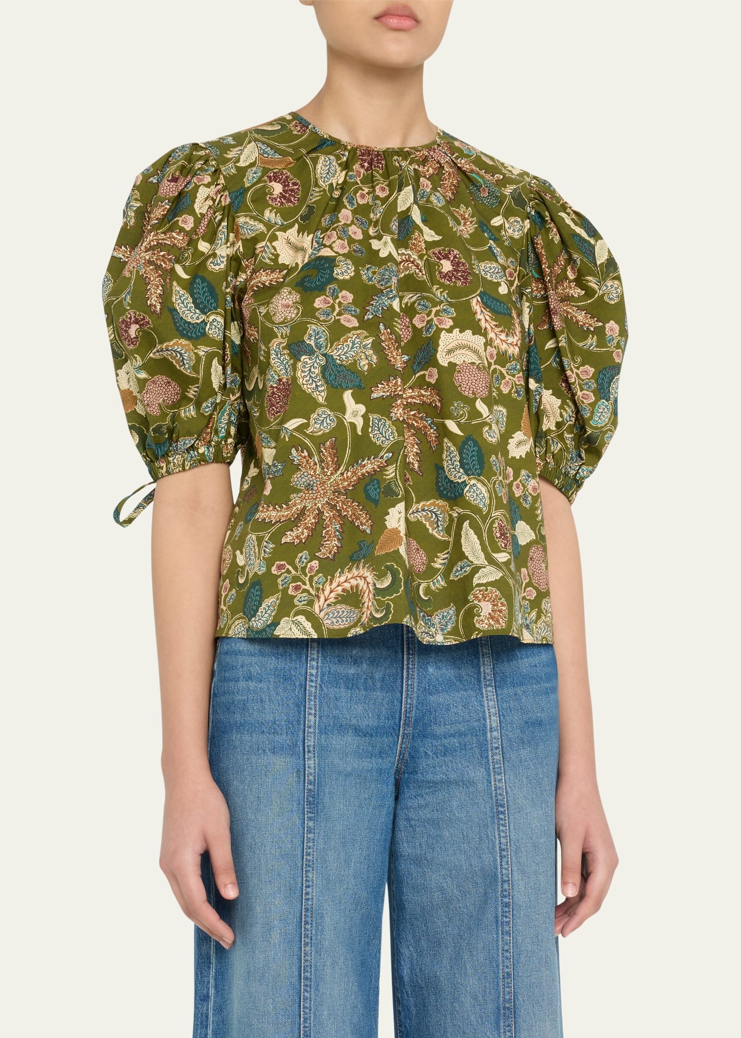 Coralie Puff-Sleeve Blouse - 4