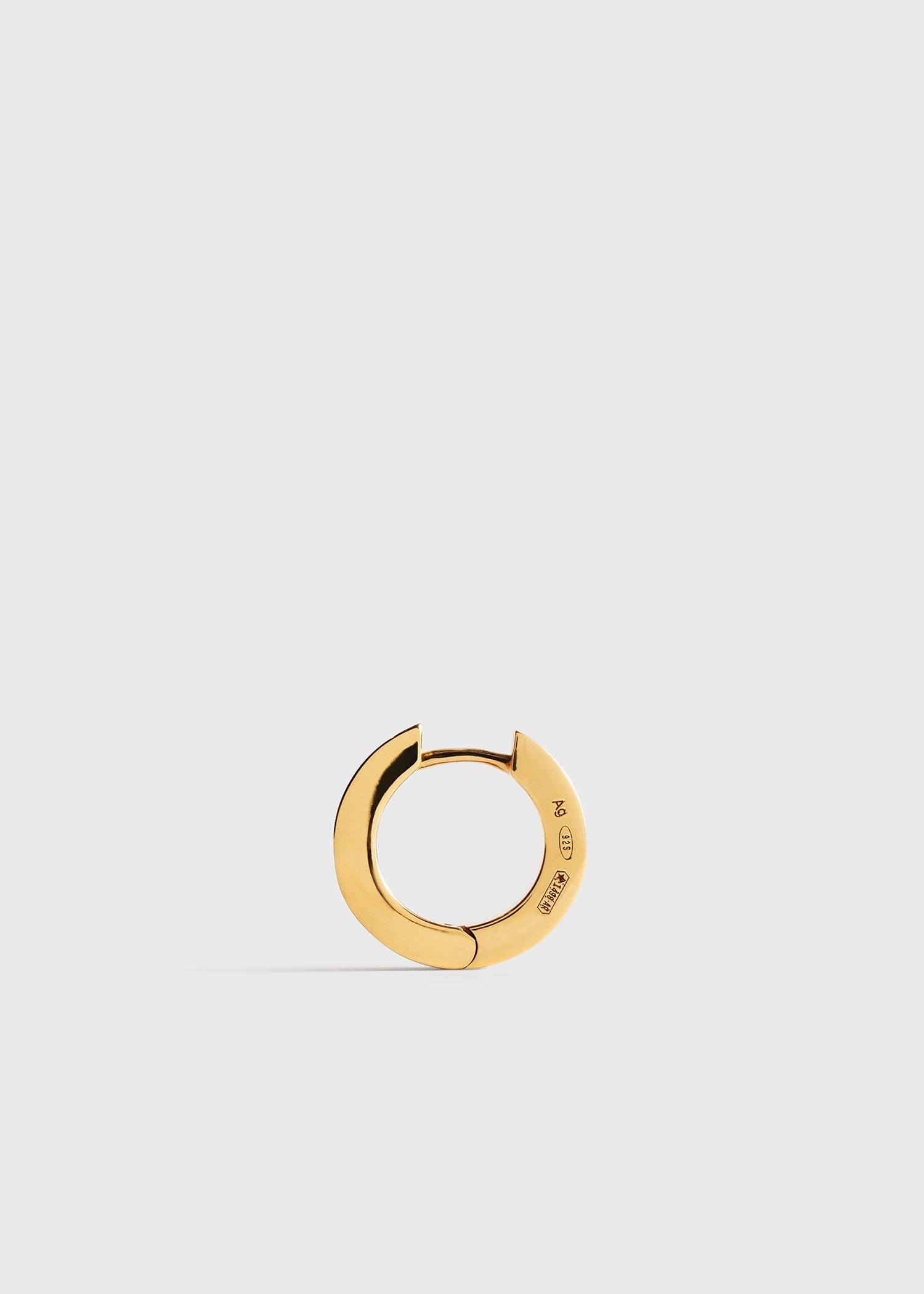 Bezel diamond hoops 18kt gold - 4