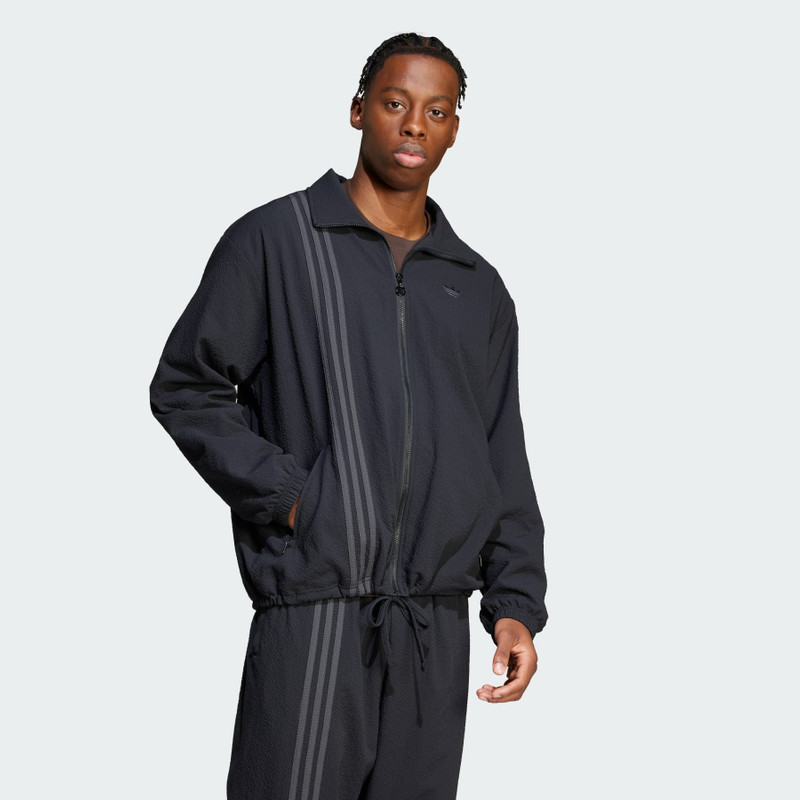 adidas Fashion Seersucker Firebird Track Top outlook