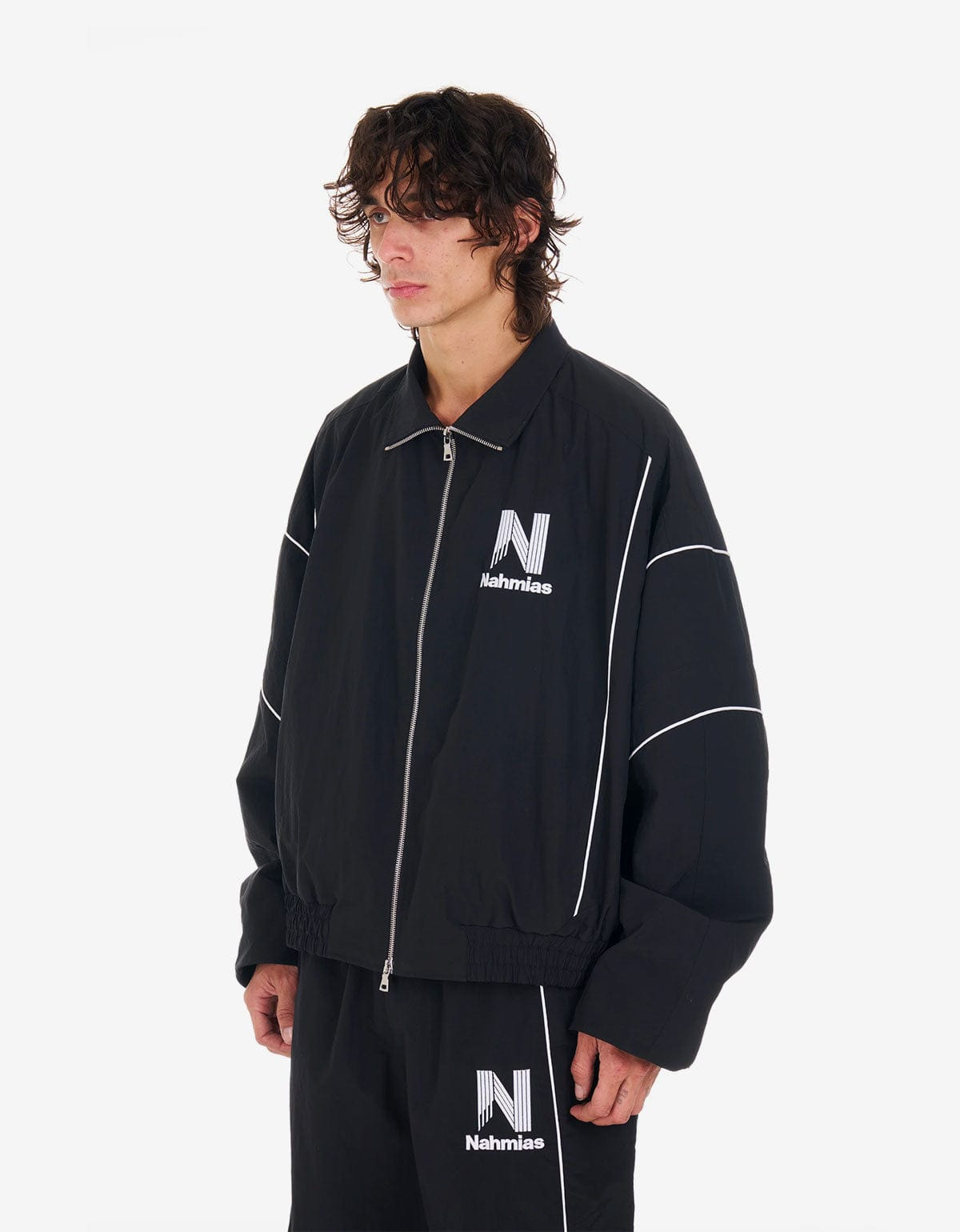 Nahmias Black Warm Up Jacket - 3