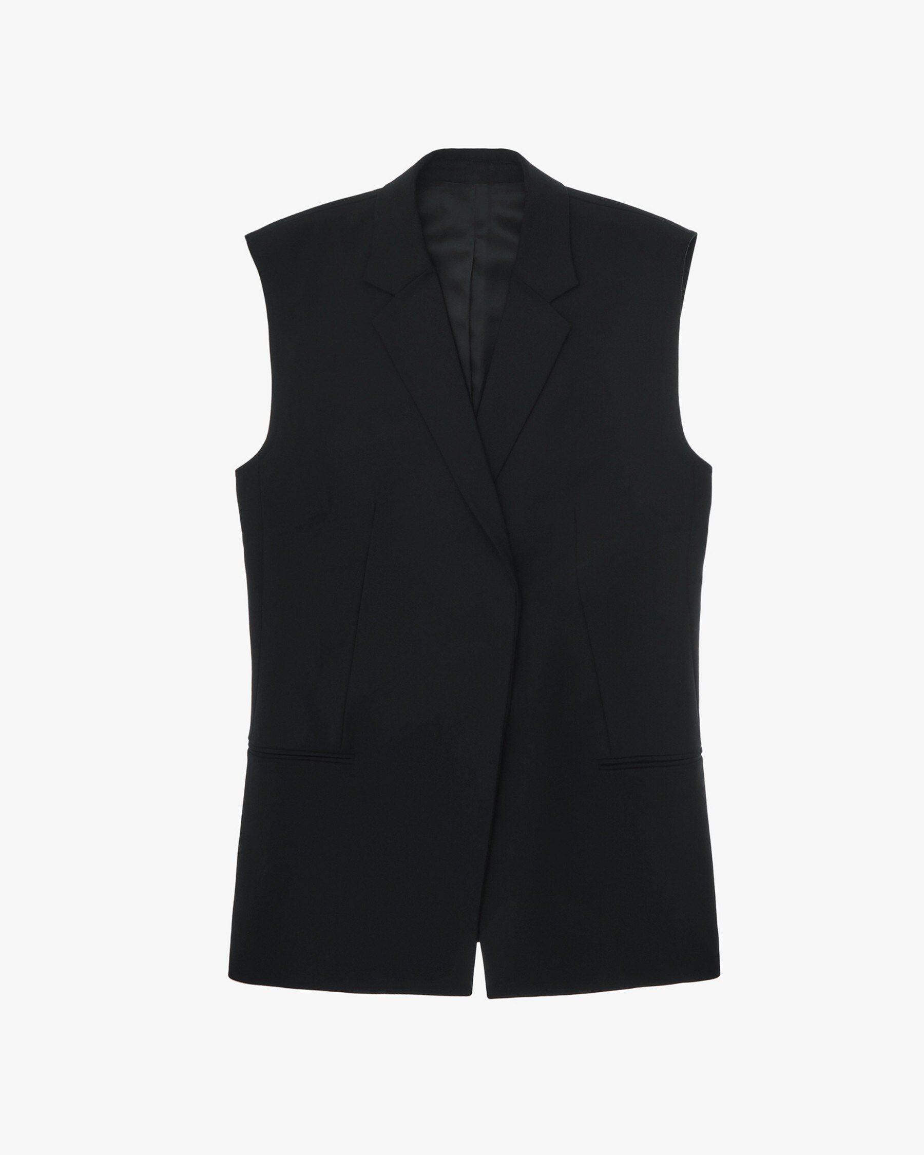 BELTED BLAZER VEST - 1