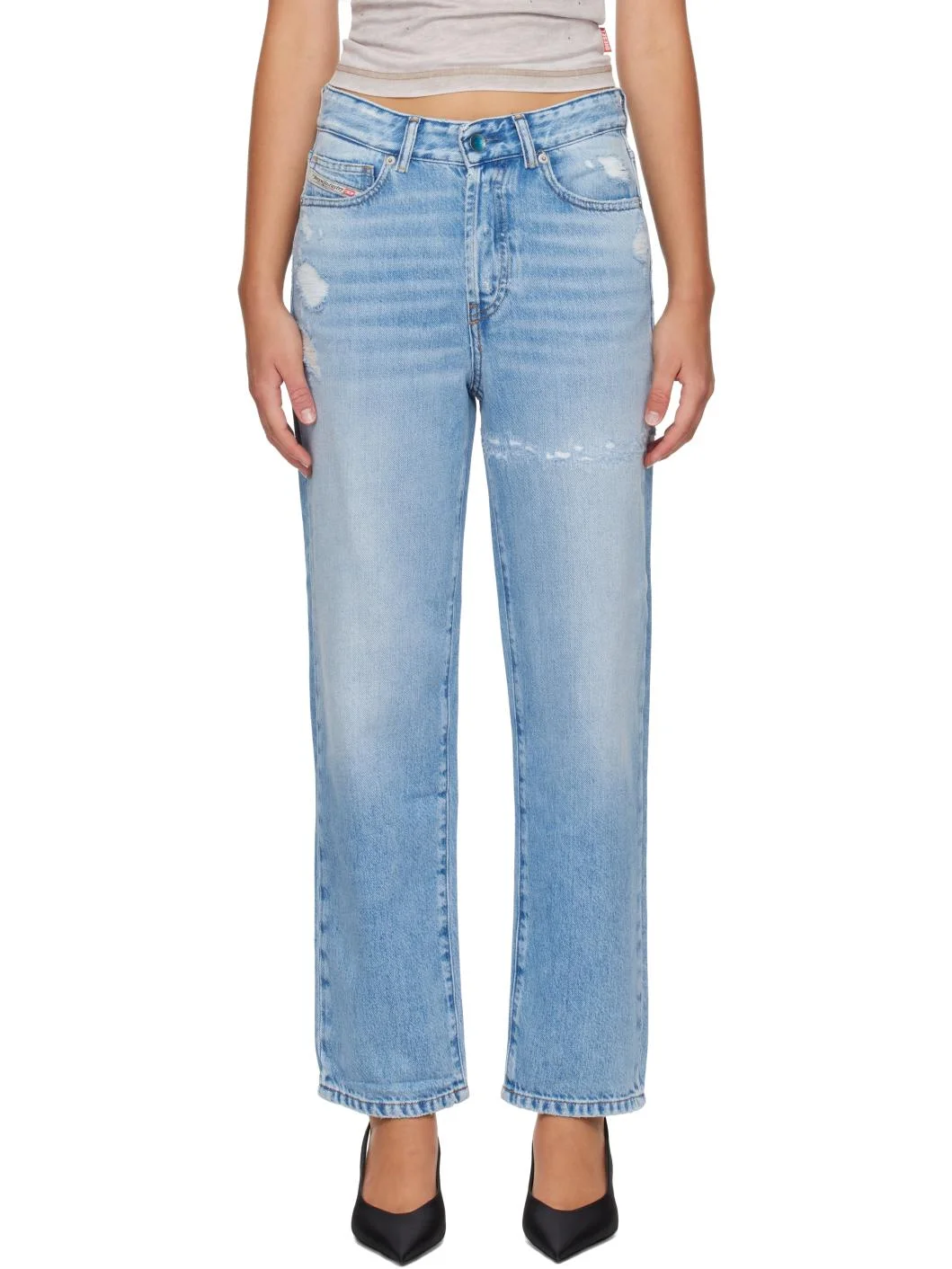 Blue High Waist 1981 D-Went Jeans - 1