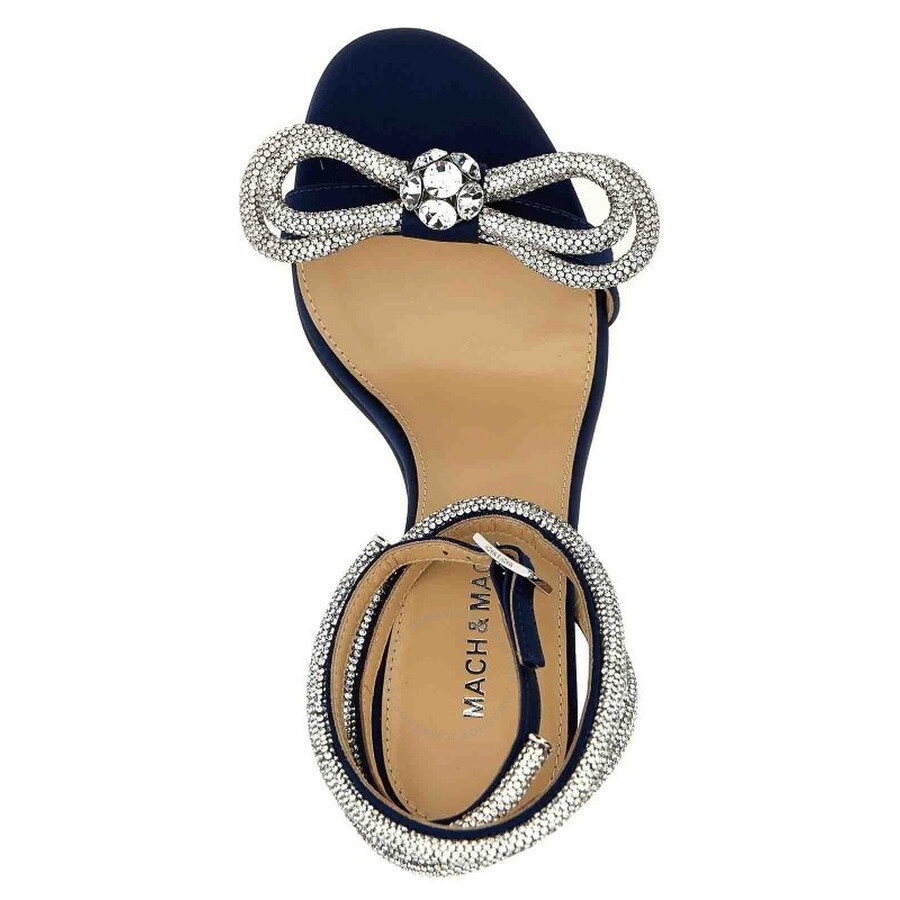 Mach & Mach Crystal Double Bow Sandals - 3