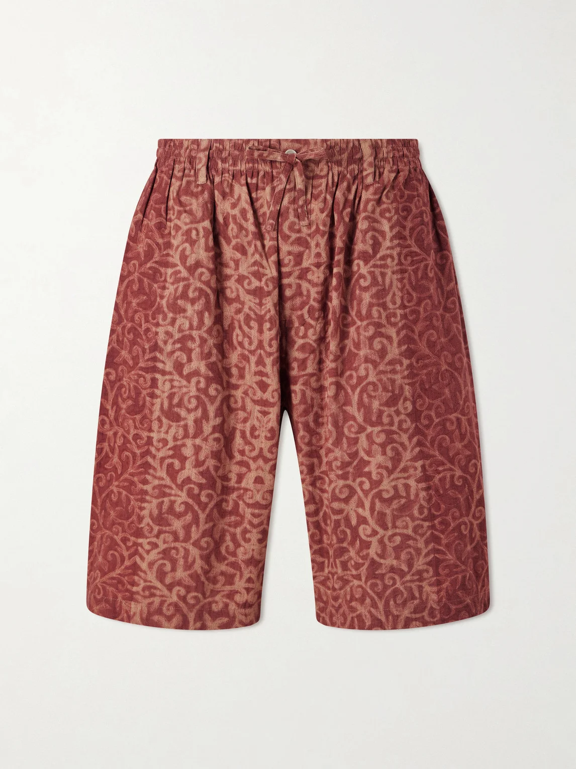 Milo Shibori Straight-Leg Printed Cotton Shorts - 1