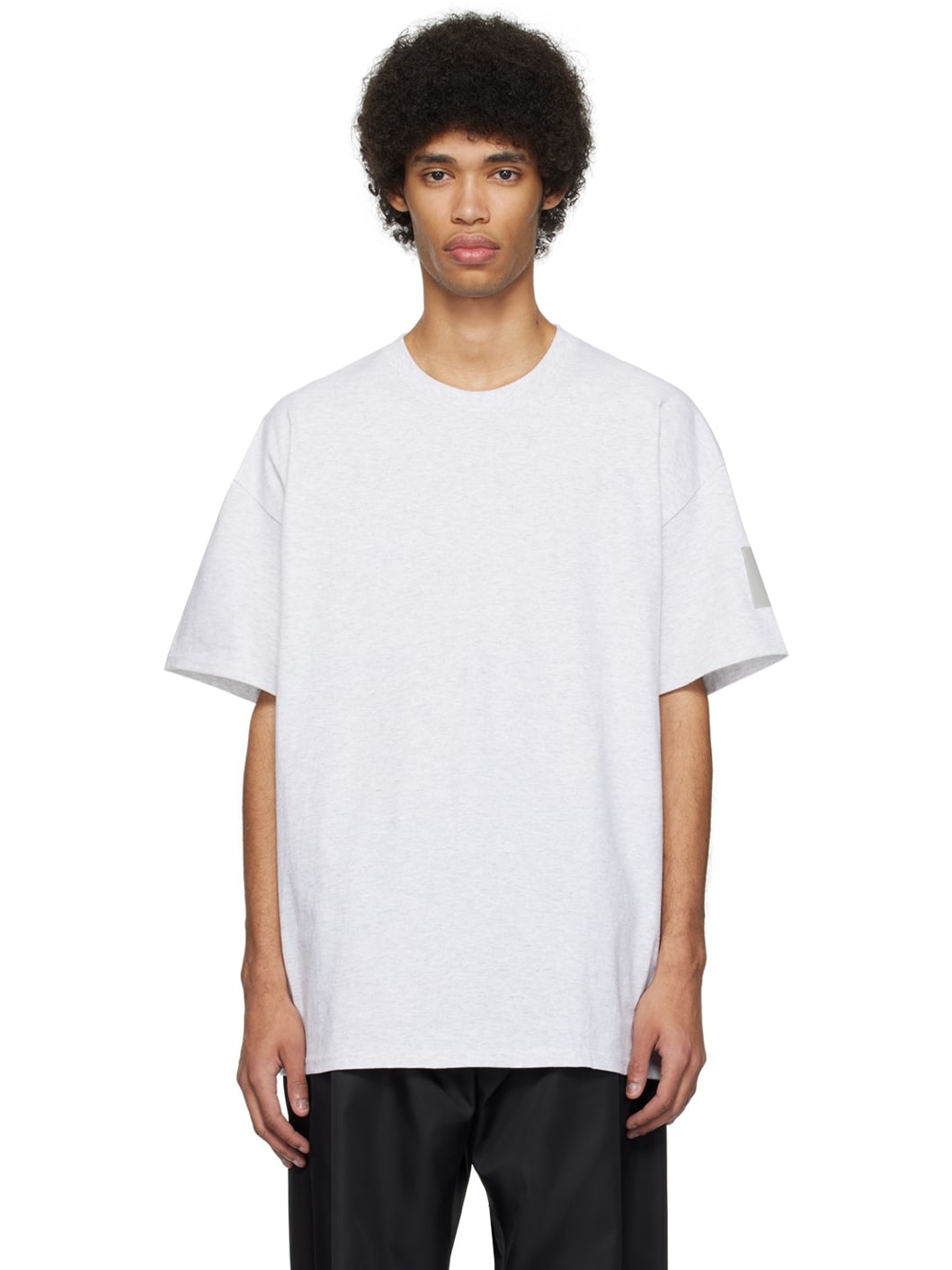 Gray Half Sleeve T-Shirt - 1