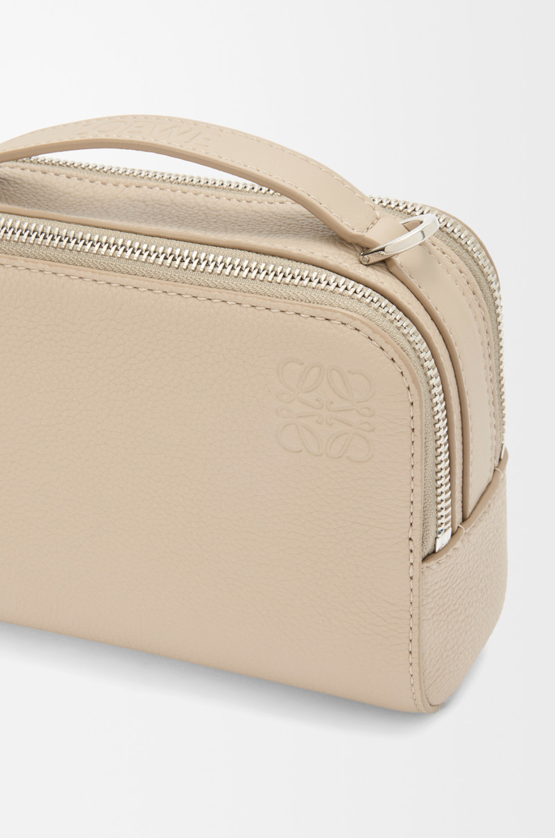 Mini crossbody camera bag in soft grained calfskin 6