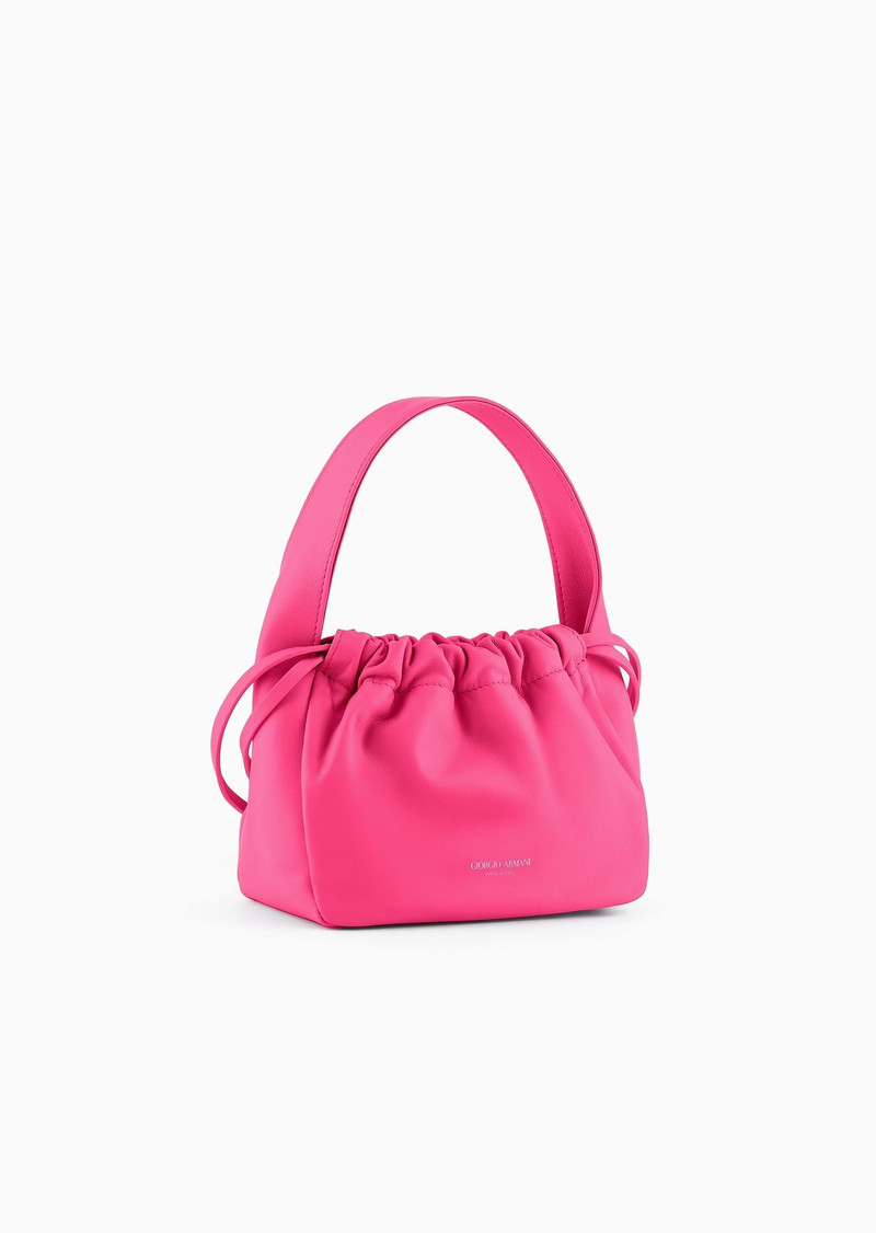 GIORGIO ARMANI ASV small nappa leather bucket bag outlook