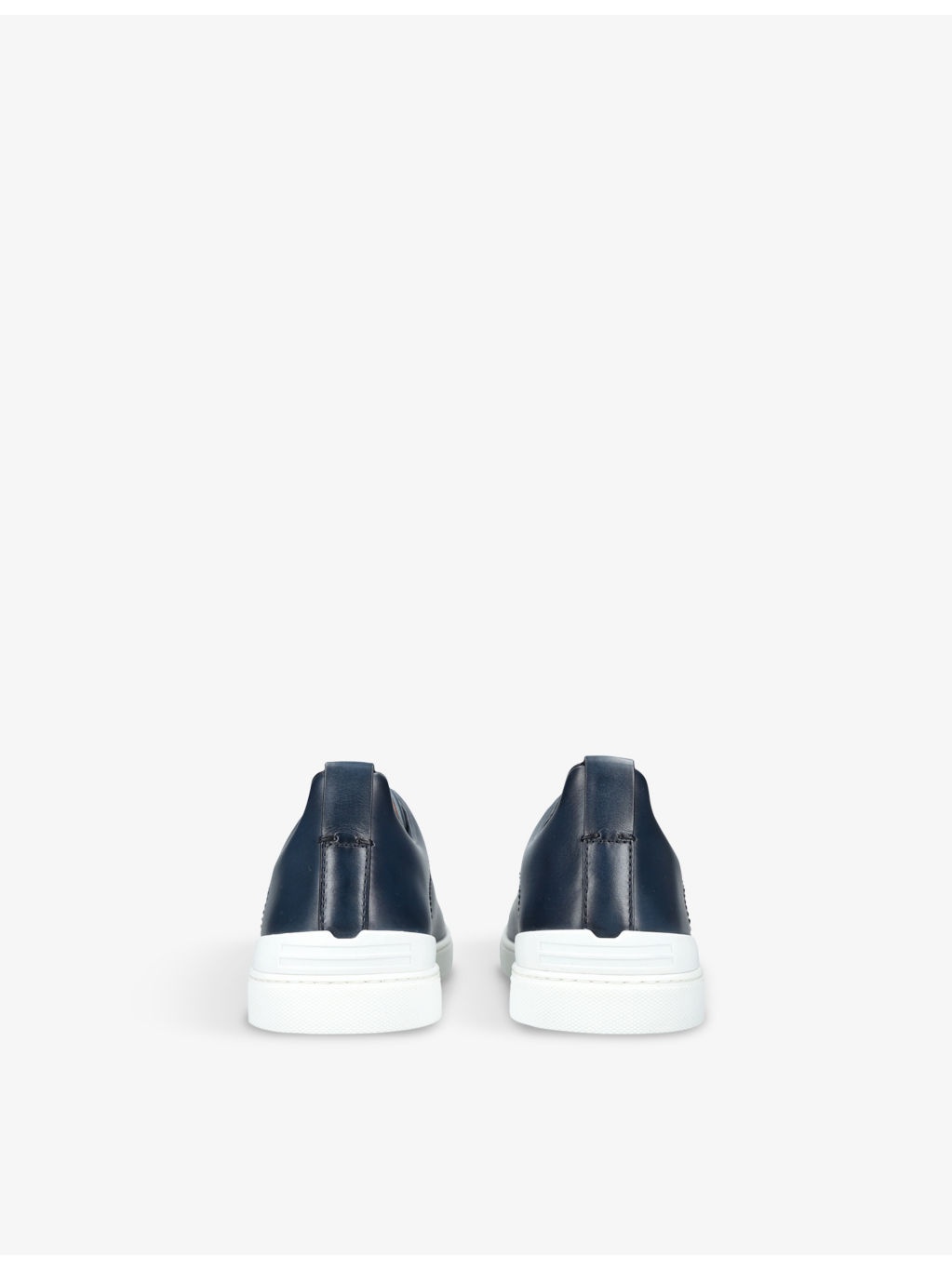 Triple-Stitch Low-Top Leather Trainers - 4
