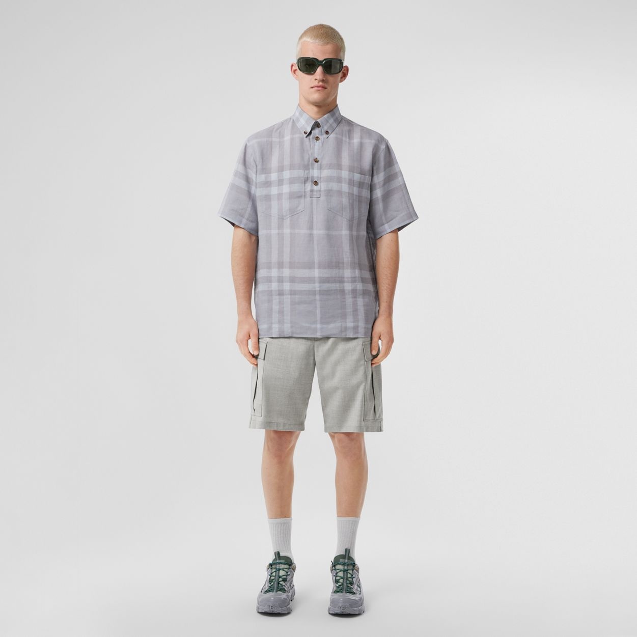 Monogram Motif Wool Cargo Shorts - 2