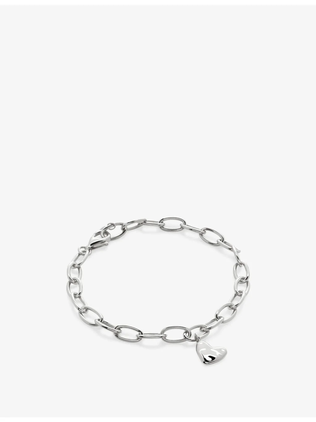 Heart-shaped sterling-silver bracelet - 1