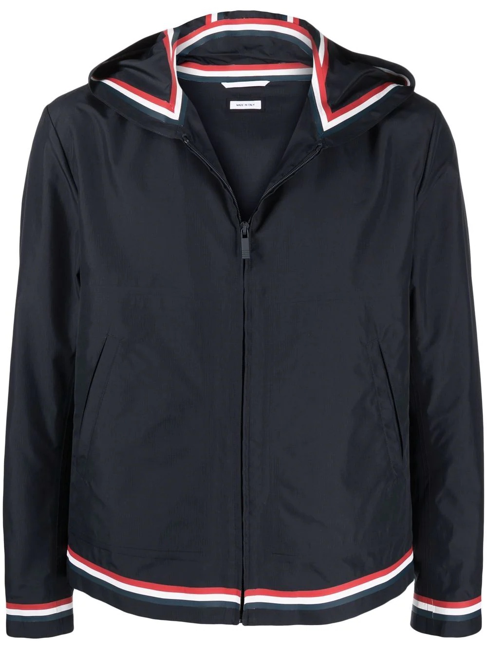 RWB-stripe hooded jacket - 1