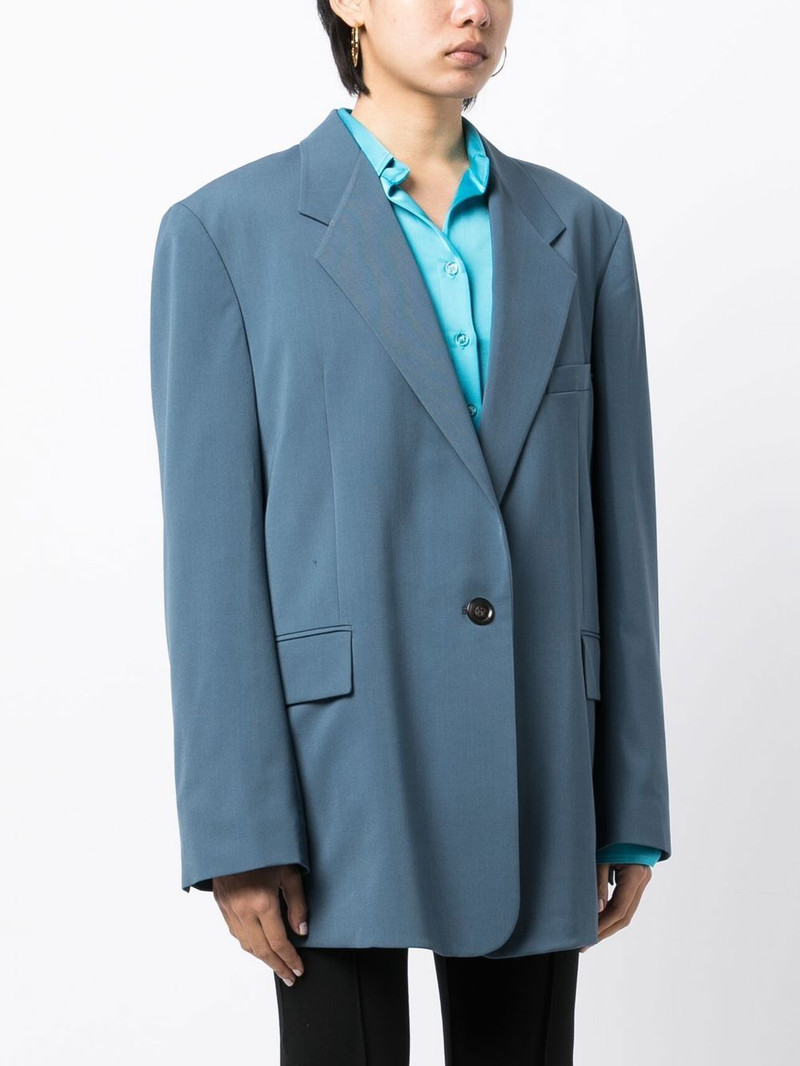 oversized padded shoulder single-breasted blazer 3
