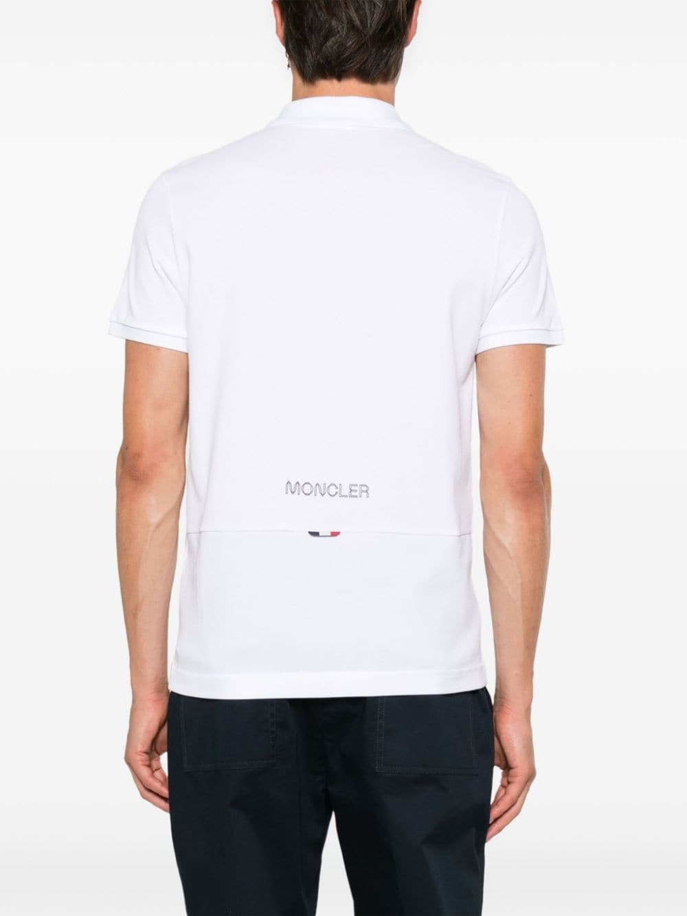 rubberised-logo polo shirt - 4