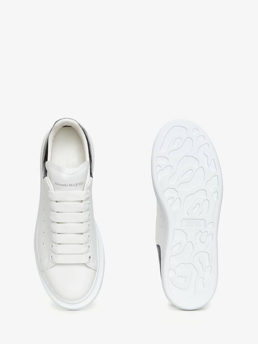 Women's Oversized Sneaker in White/grey - 4