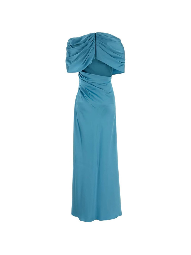Stella McCartney draped satin maxi dress outlook