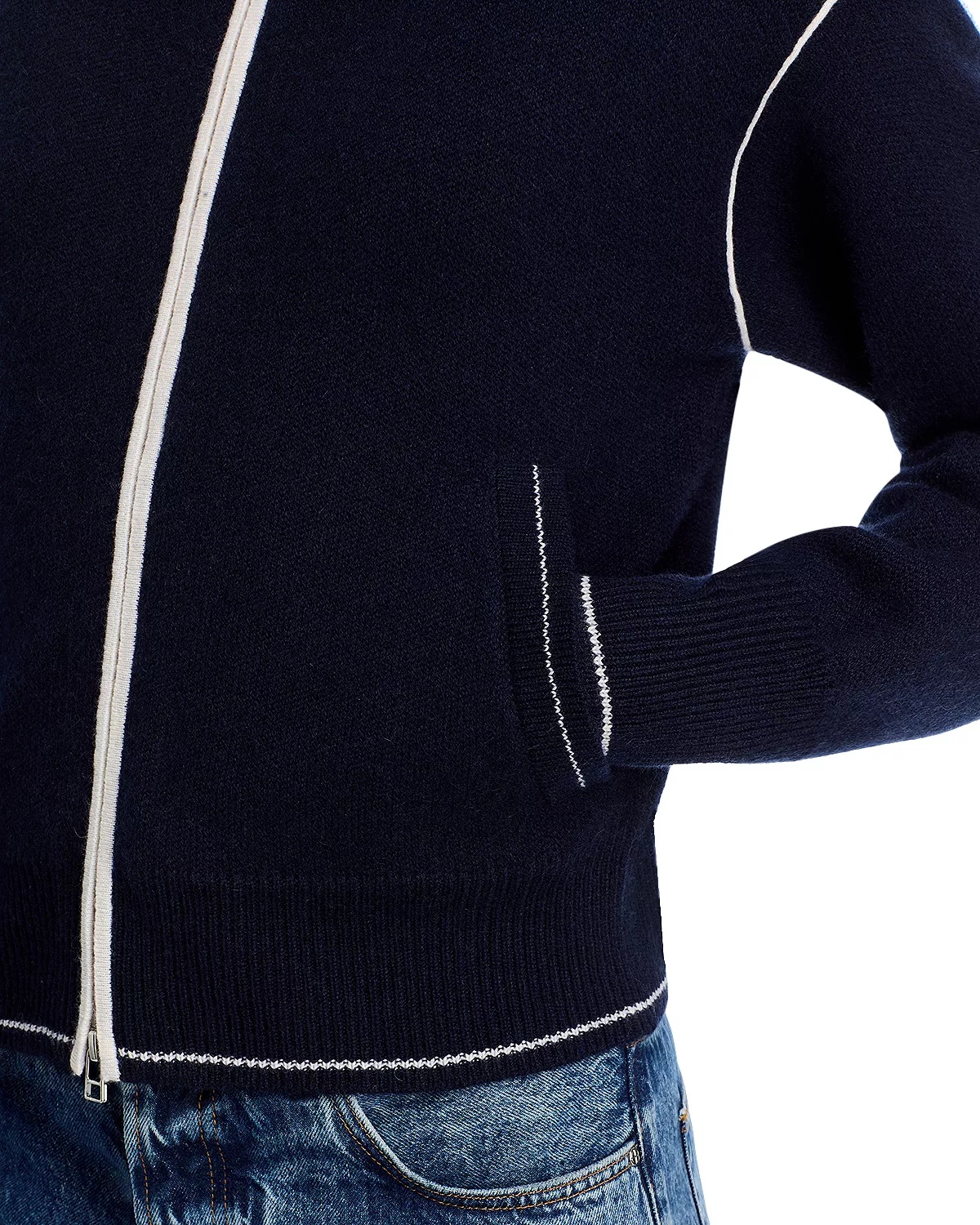 Cashmere Zippered Sweater - 4