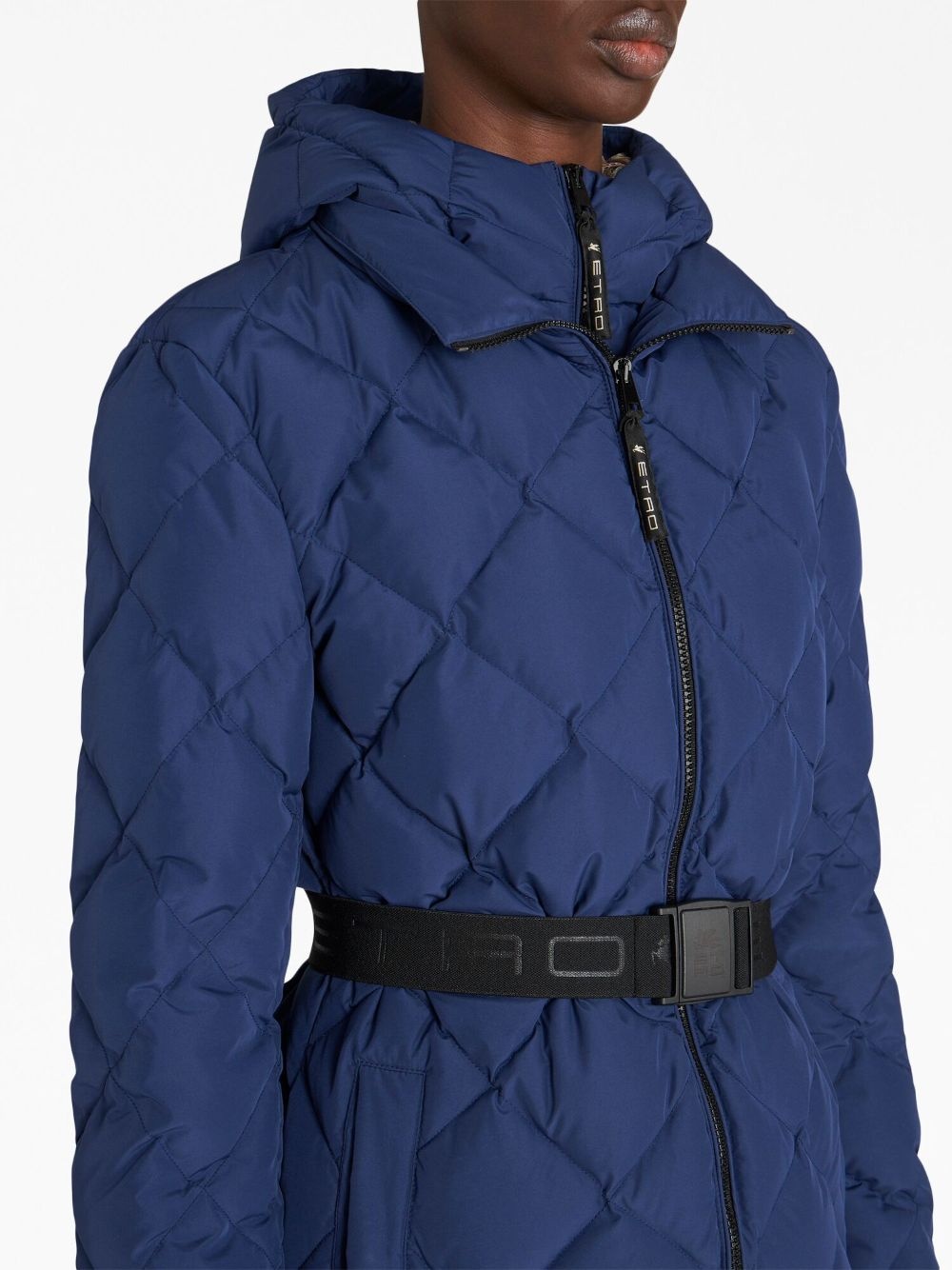 zipped hooded puffer jacket - 4