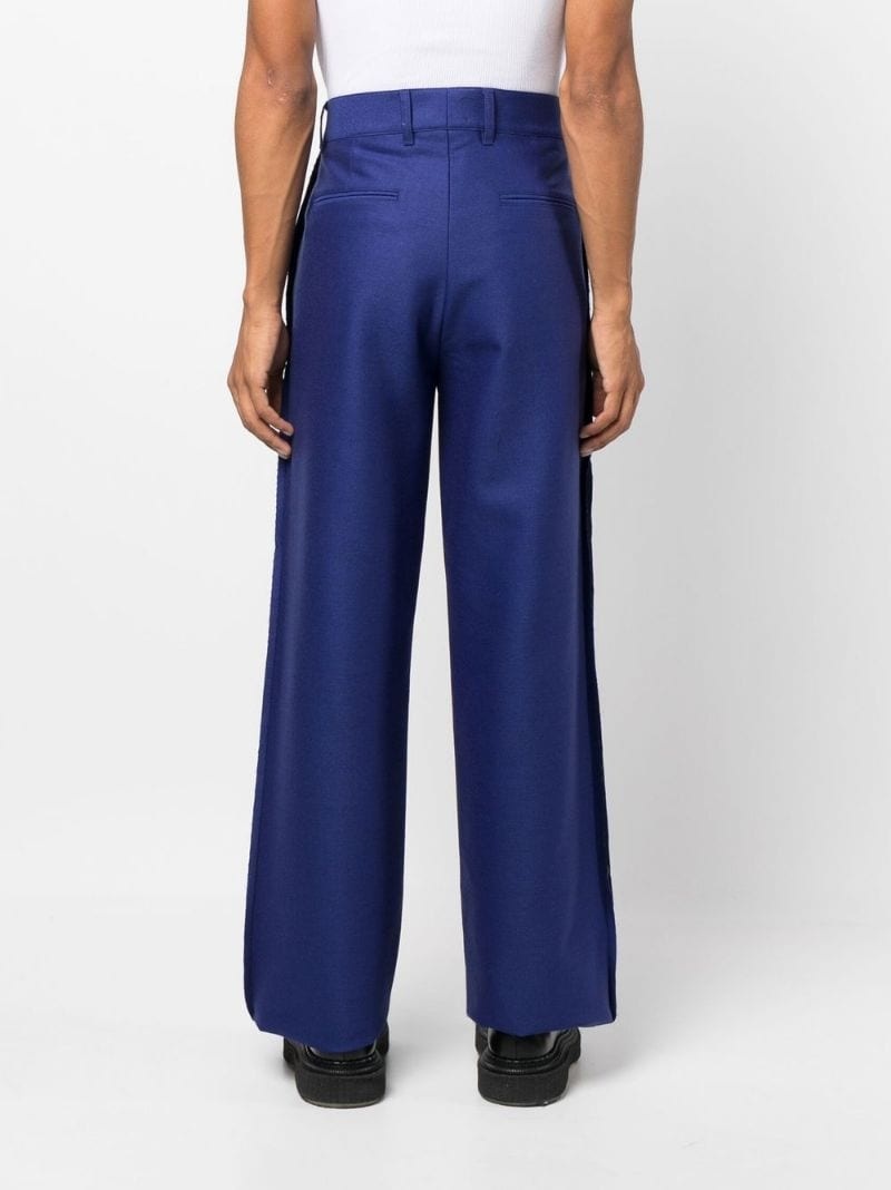 wide-leg tailored trousers - 4