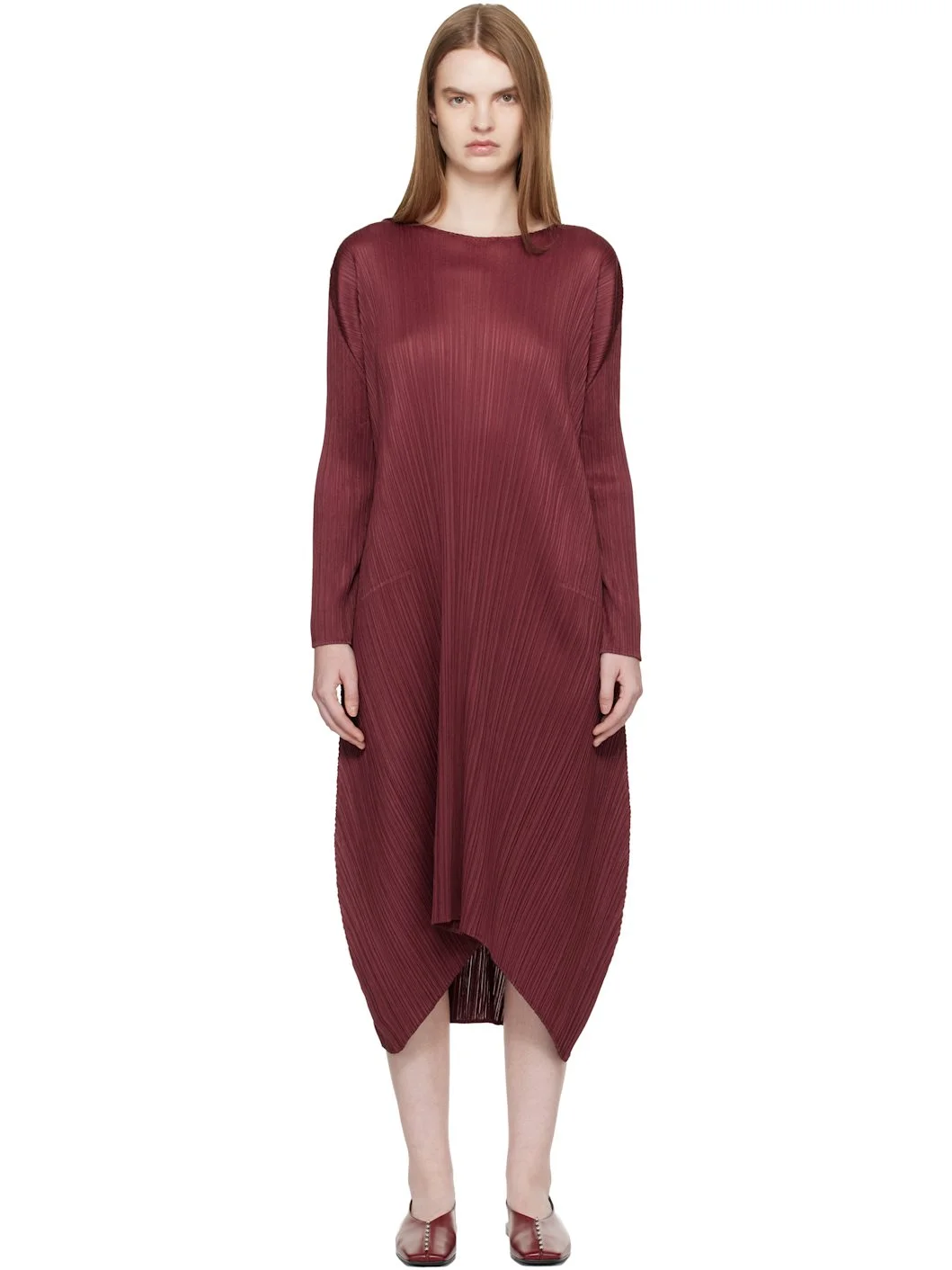 Burgundy Monthly Colors October Midi Dress - 1