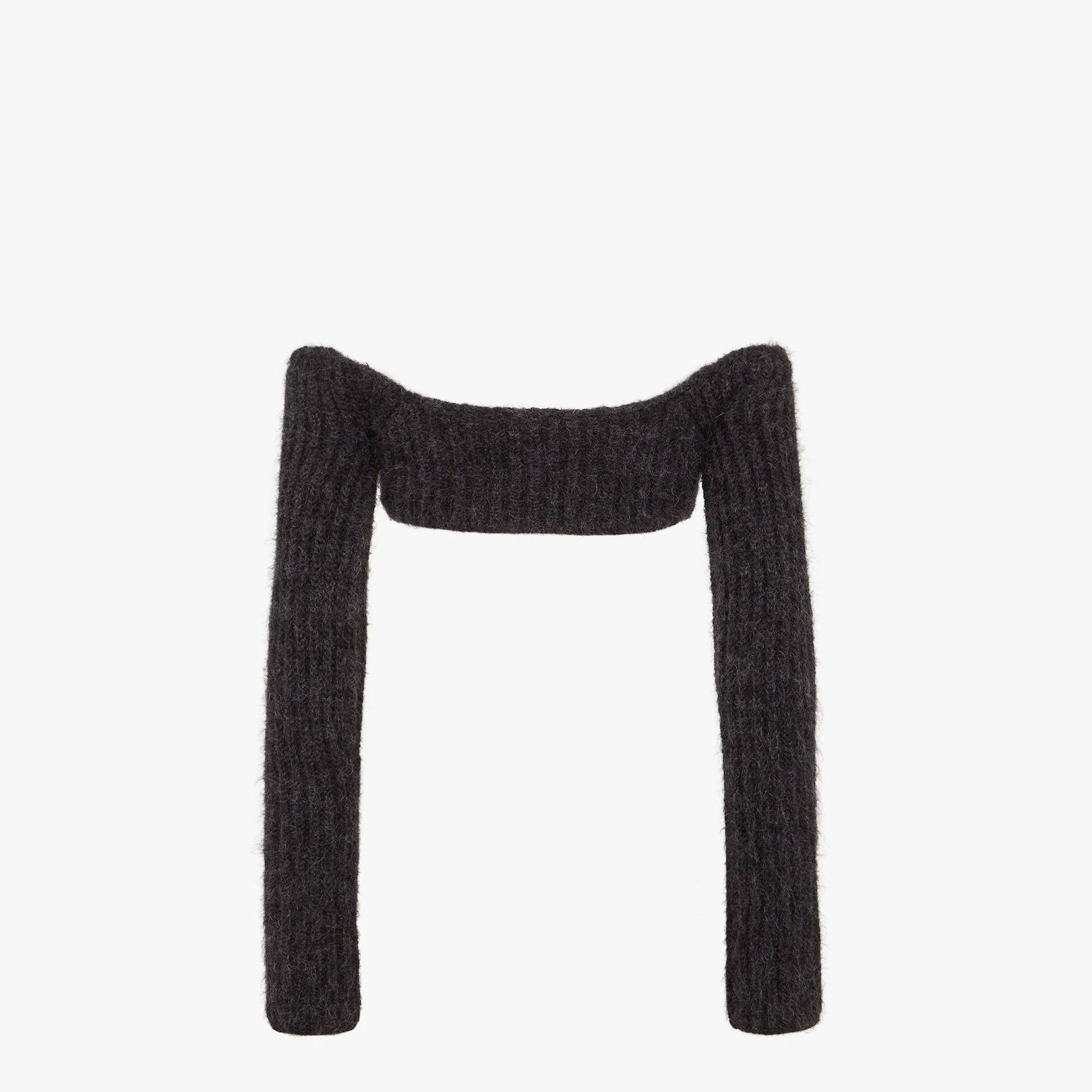 Gray mohair top - 2
