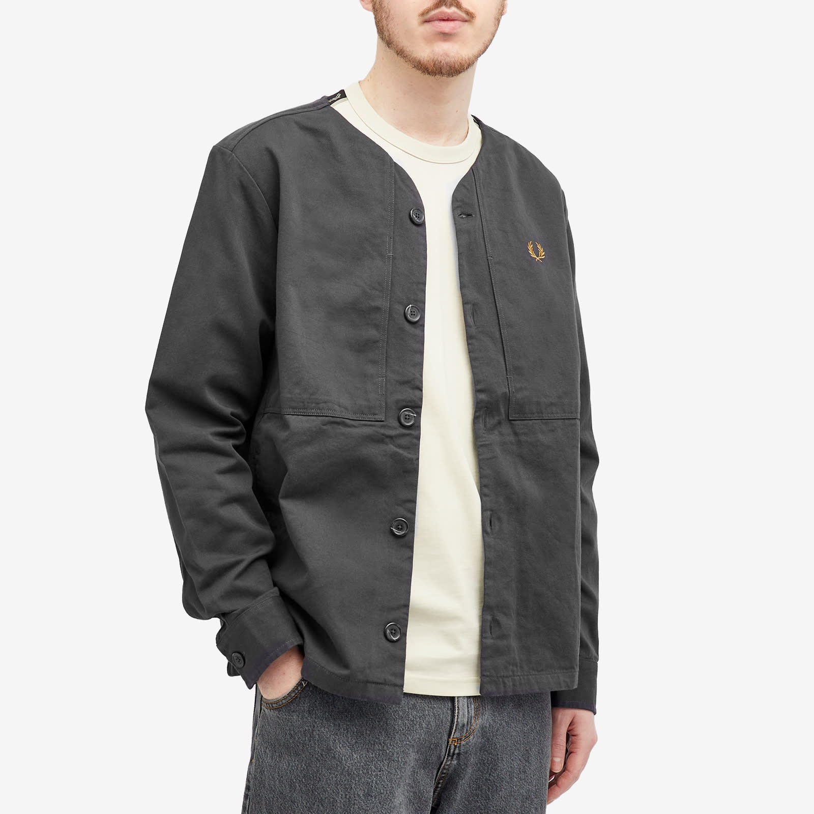 Fred Perry Collarless Overshirt - 2