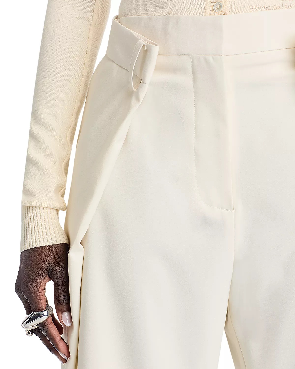 Pleated Wide Leg Pants - 6