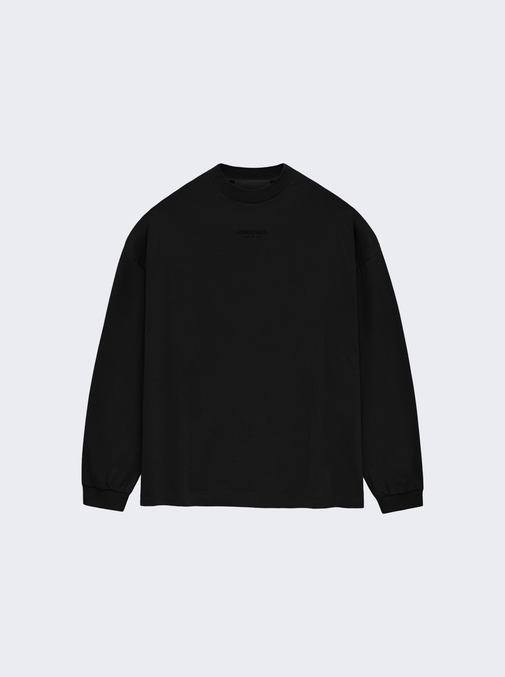 Essentials Long Sleeve Tee Jet Black - 1