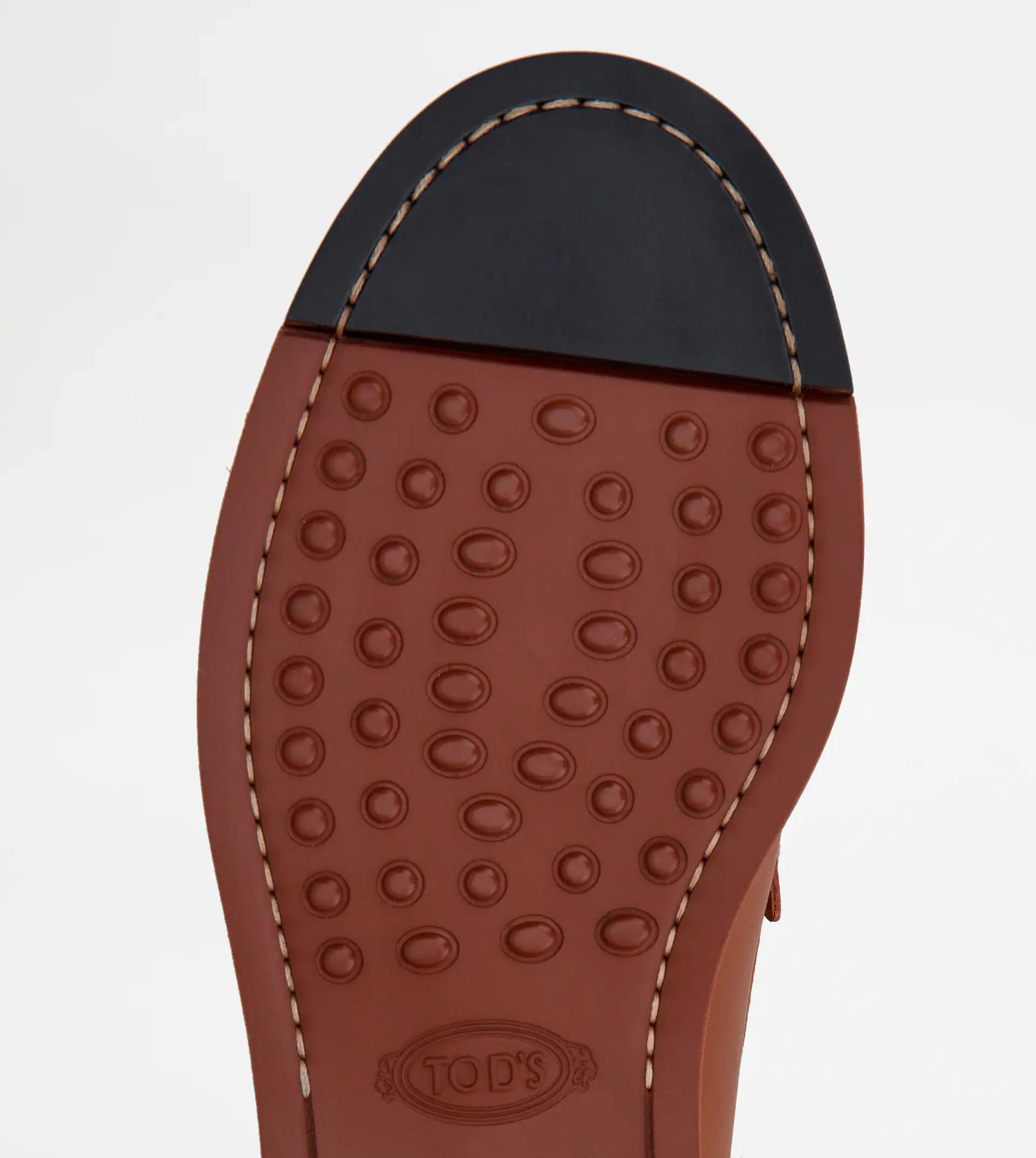 LOAFERS IN LEATHER - BROWN - 6