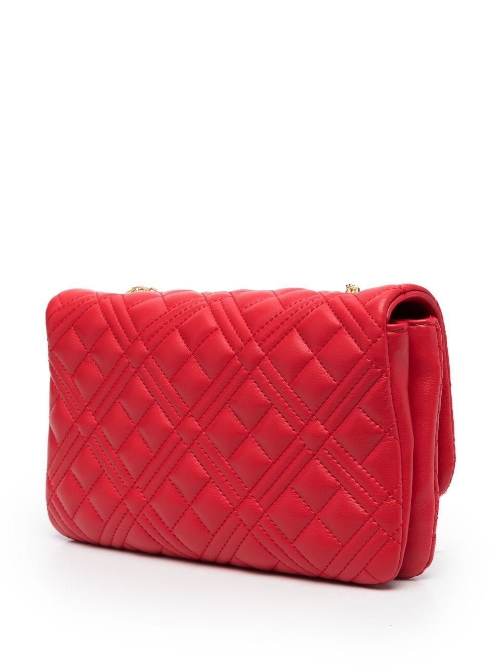 logo-plaque quilted crossbody bag - 4