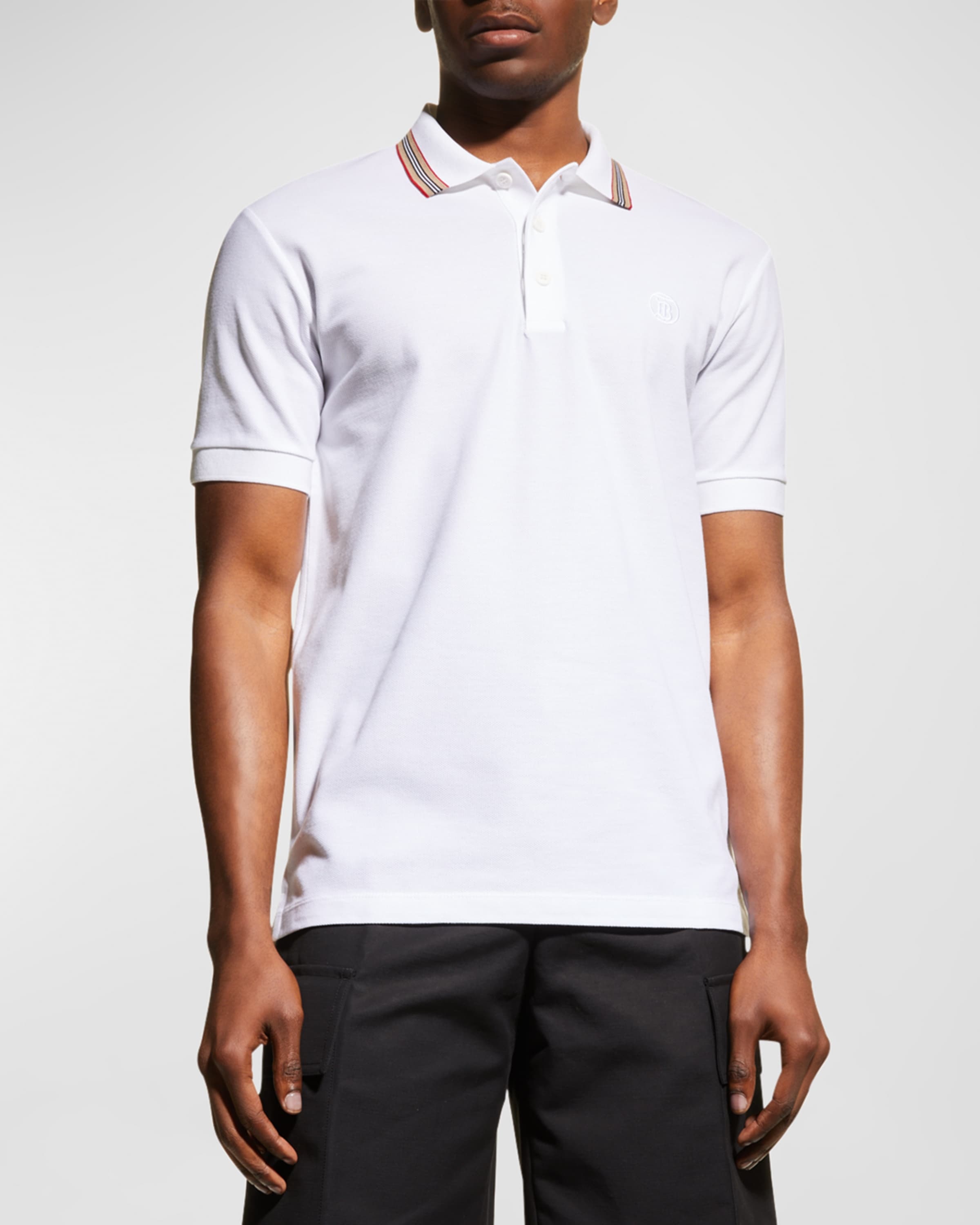 Men's Pierson Check Trim Polo Shirt - 2
