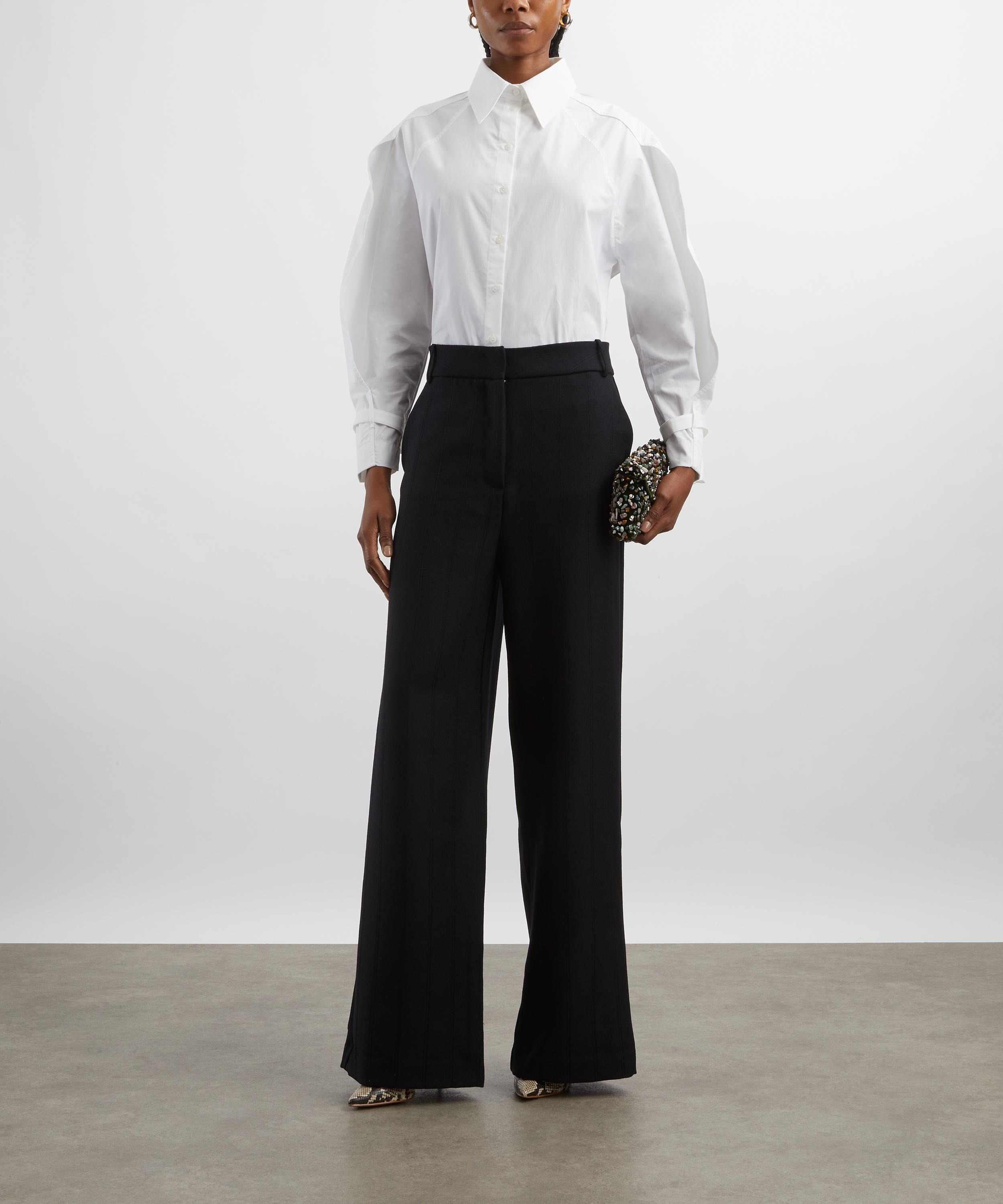 Beatrice Striped Wool Trousers - 2