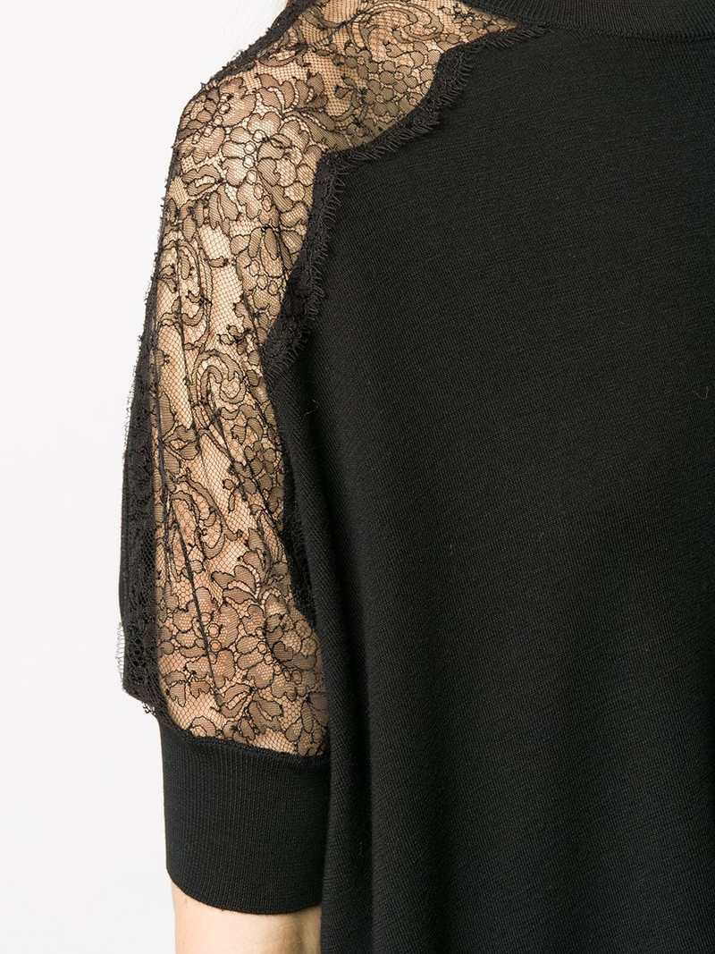 lace panel detail knitted top 5