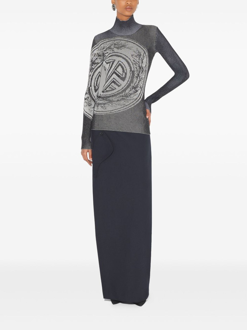 Jean Paul Gaultier Laurel Stamp jacquard long-sleeves sweater outlook
